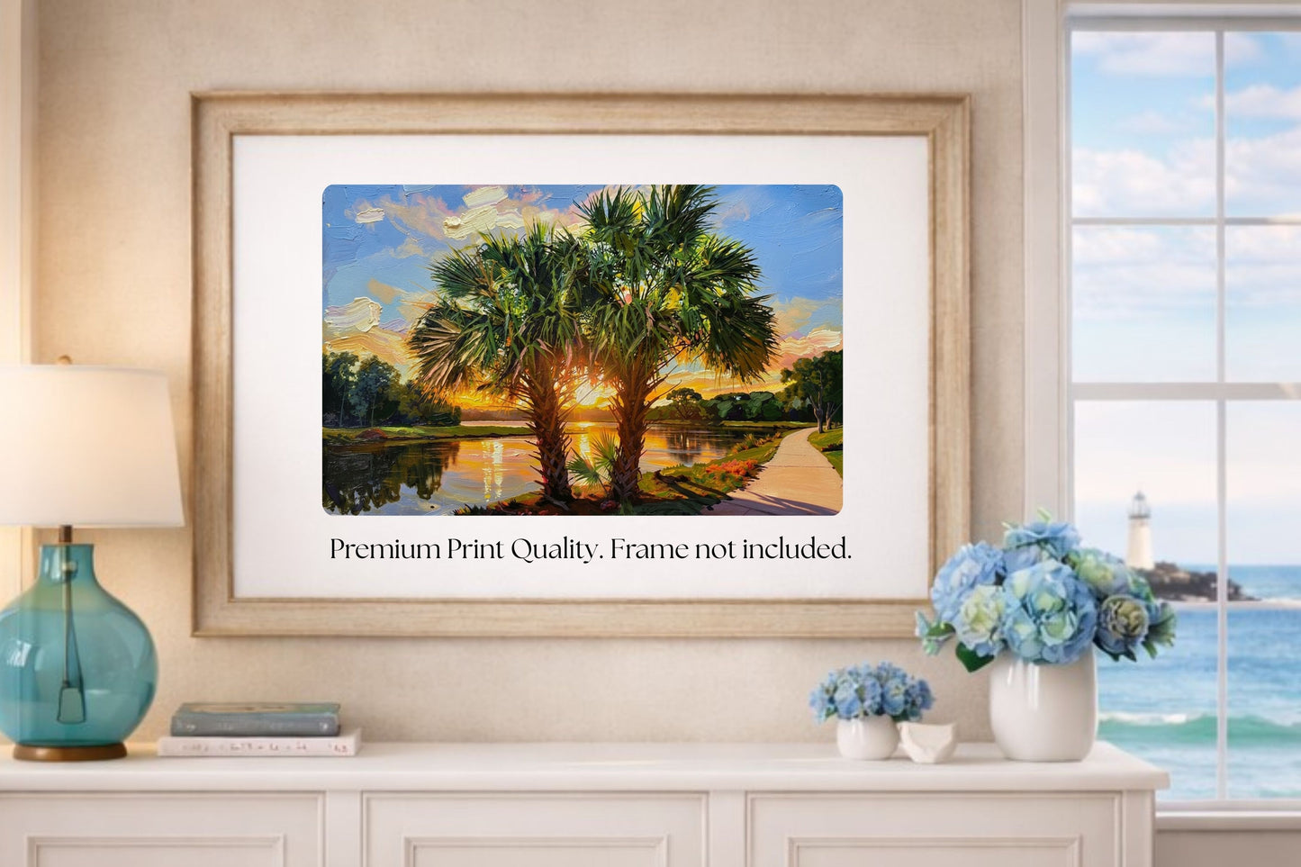 Florida Waterway| Coastal Print| Tropical Water Art| Giclee Paper- Wood- Metal- Canvas