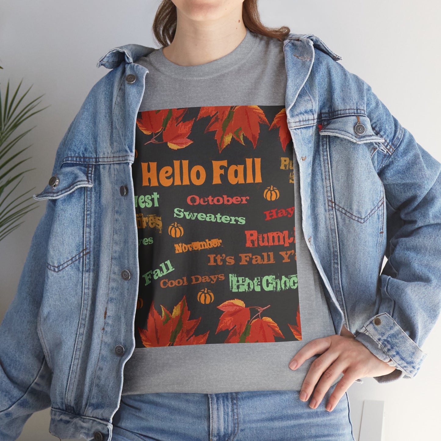 Hello Fall -Amazing Unisex Heavy Cotton Short Sleeve Tee Shirts!