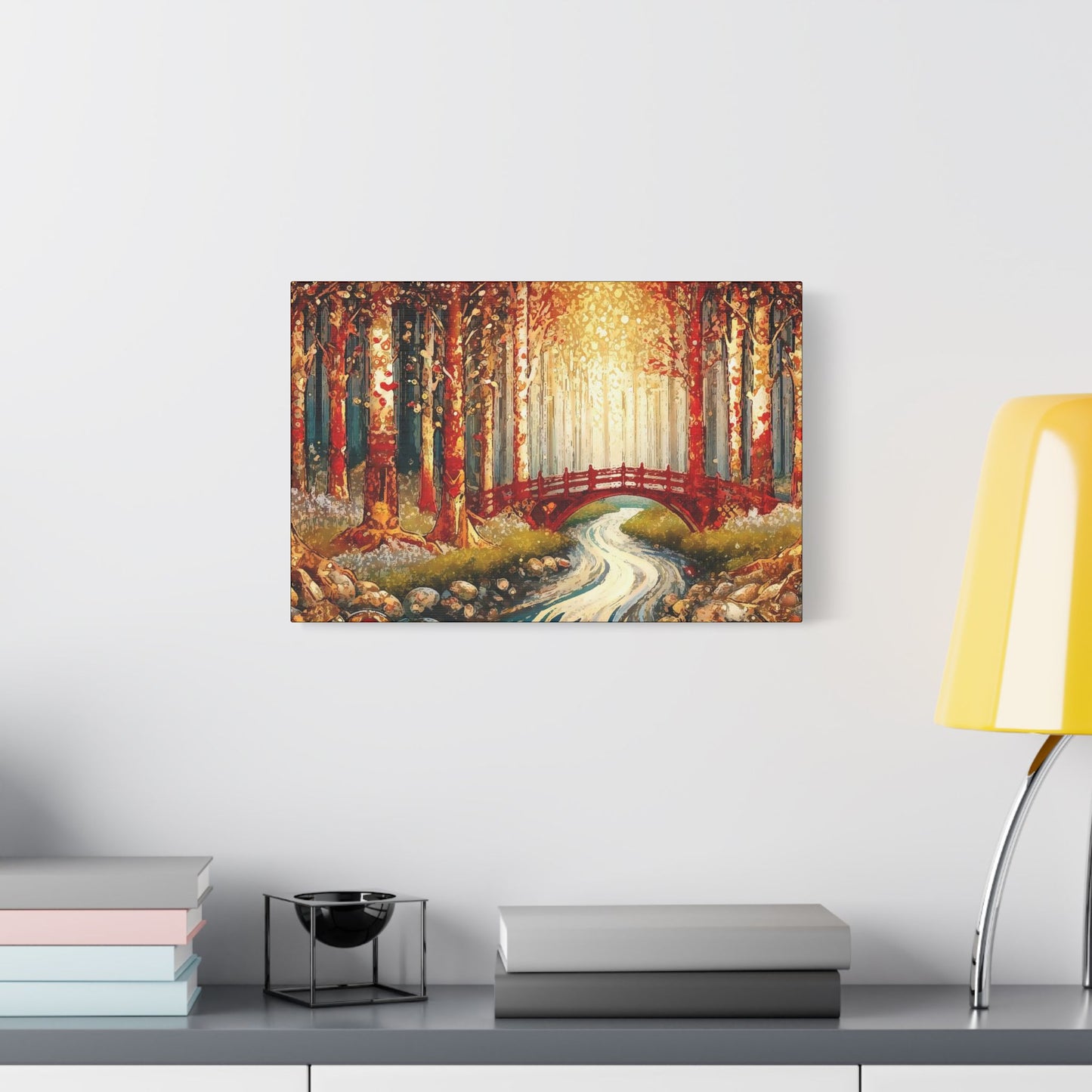 Magical Forest- Art- Gallery Wrapped- Satin Stretched Canvas Gallery Wraps - No Frame Needed