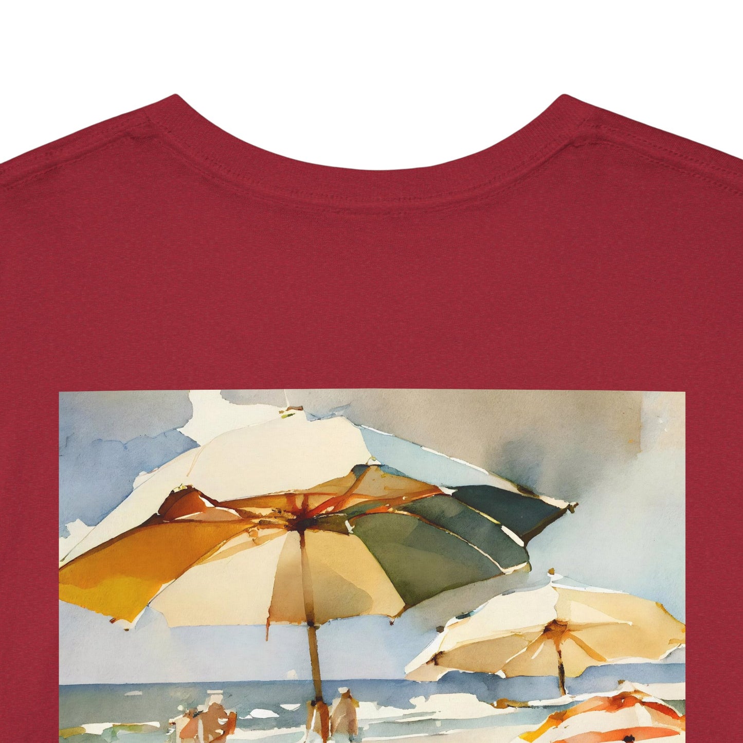 At the Beach   Amazing Unisex Heavy Cotton Short Sleeve Tee Shirts!