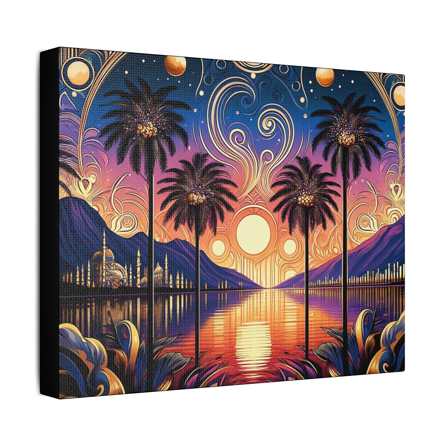 Tropical Dream- Art- Gallery Wrapped- Satin Stretched Canvas Gallery Wraps - No Frame Needed