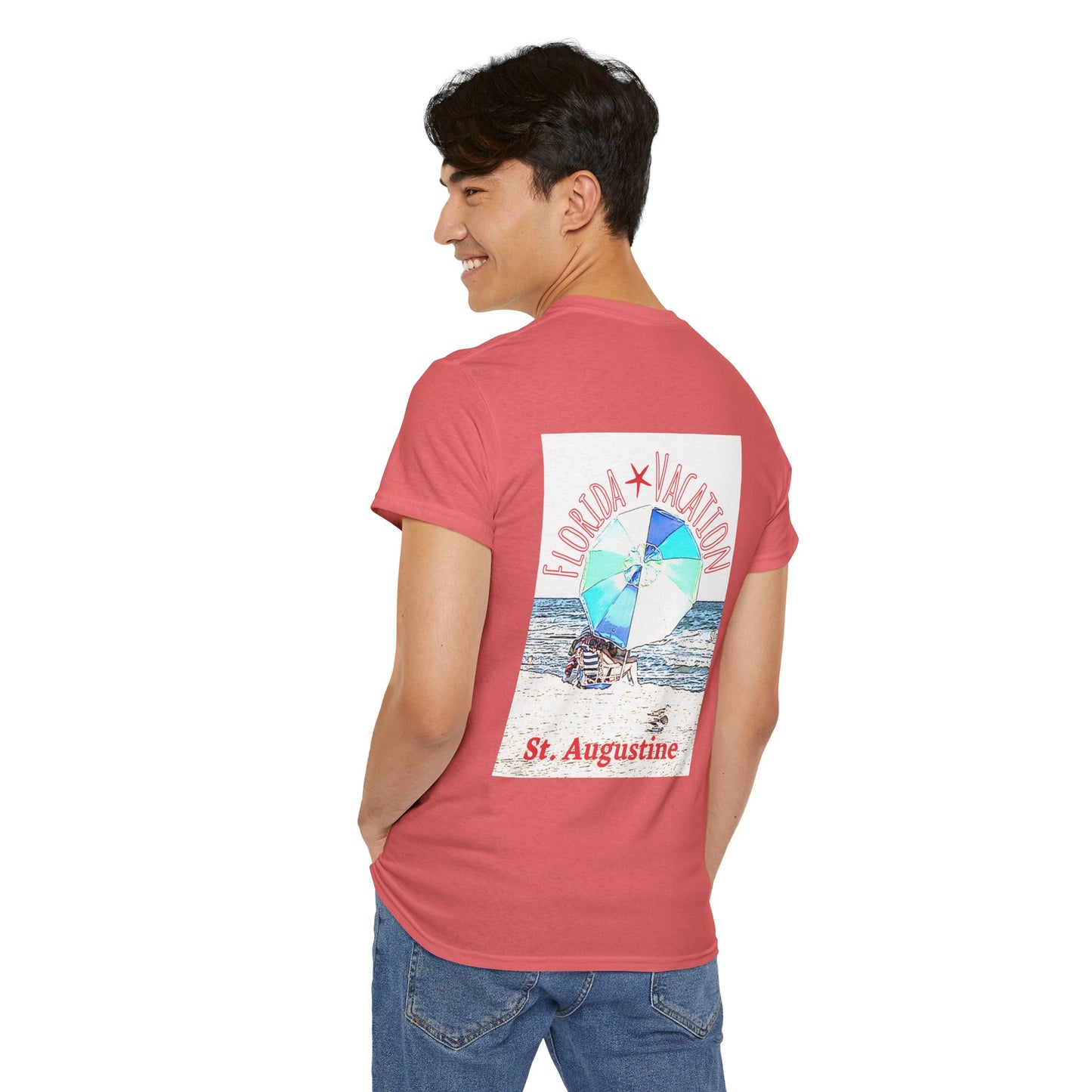 Florida Vacation St. Augustine- Amazing Unisex Heavy Cotton Short Sleeve Tee Shirts!
