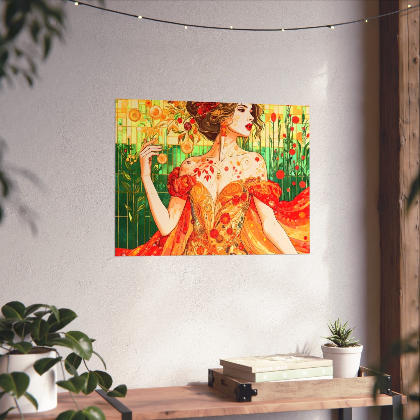 Autumn Queen Art- Giclée Technique Fine Art Posters- No Frame