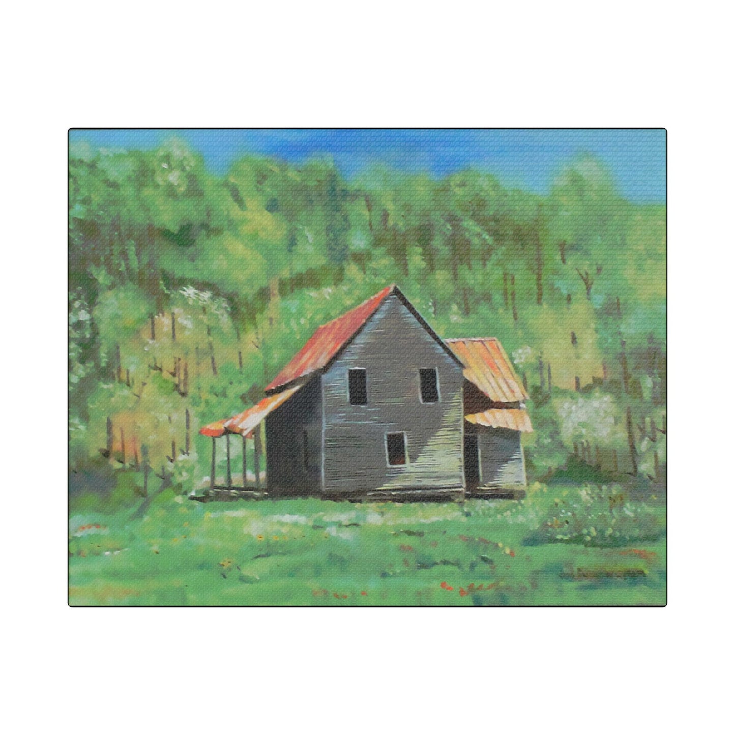 The Homeplace- Art- Gallery Wrapped- Satin Stretched Canvas Gallery Wraps - No Frame Needed