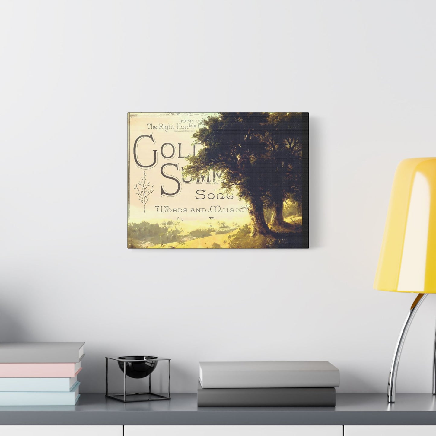 Golden Summer Art- Gallery Wrapped- Satin Stretched Canvas Gallery Wraps - No Frame Needed