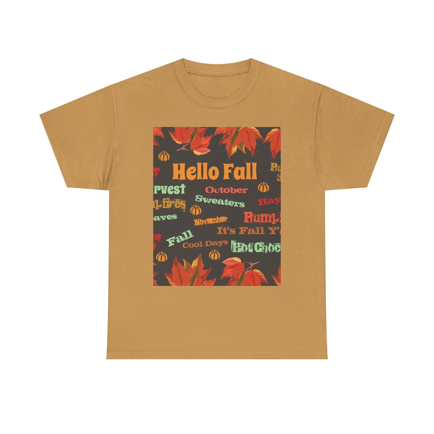Hello Fall -Amazing Unisex Heavy Cotton Short Sleeve Tee Shirts!