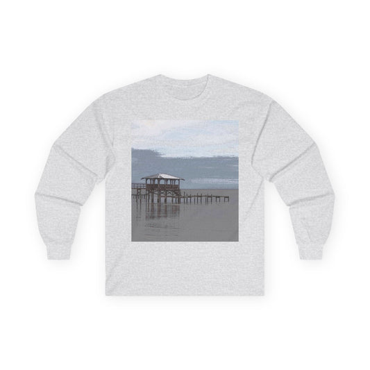 "Peaceful Seas" Long Sleeve Casual Unisex Tee Shirt
