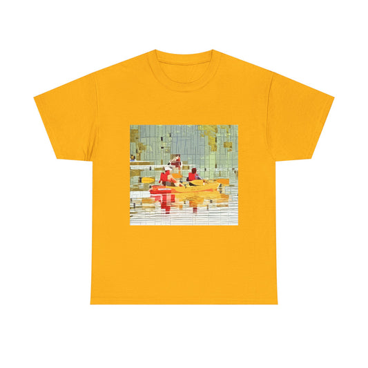 Kayak in the River - Amazing Unisex Heavy Cotton Tee