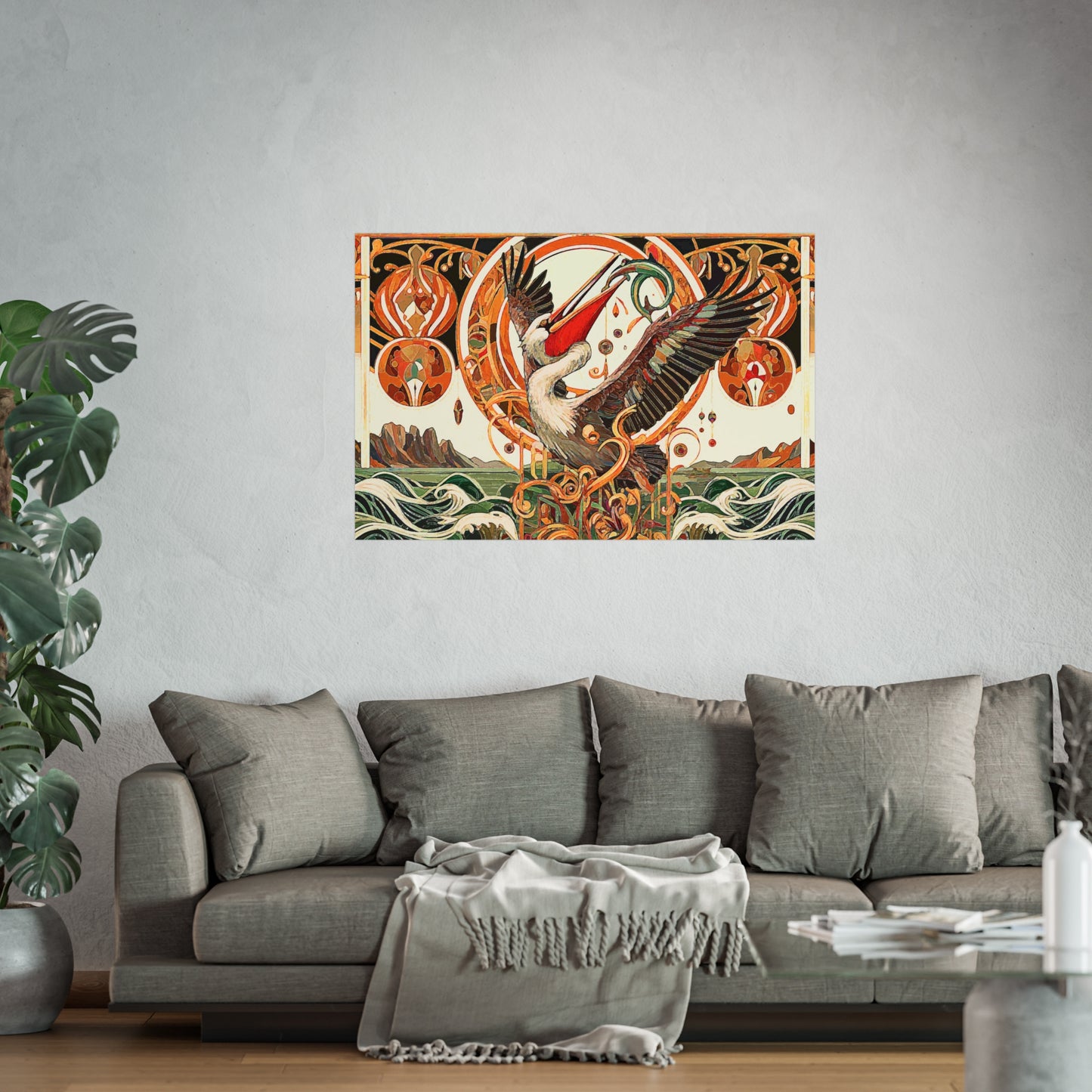 Magnificent Bird- Art- Giclée Technique Fine Art Posters- No Frame