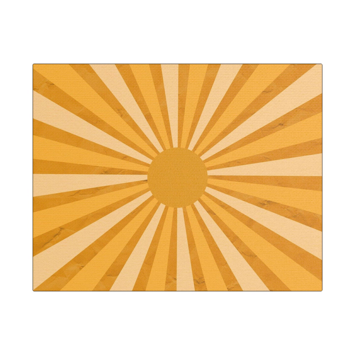 Retro Sun Art- Gallery Wrapped- Satin Stretched Canvas Gallery Wraps - No Frame Needed