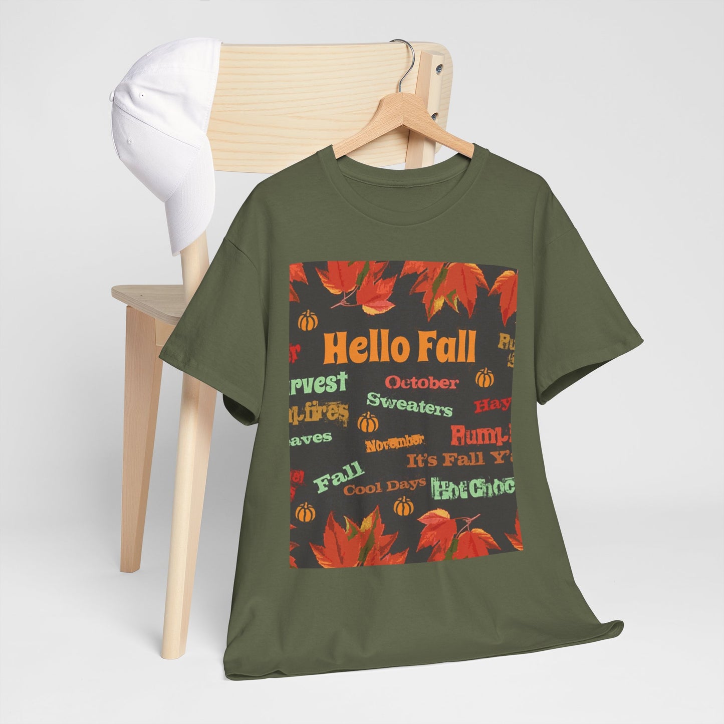 Hello Fall -Amazing Unisex Heavy Cotton Short Sleeve Tee Shirts!
