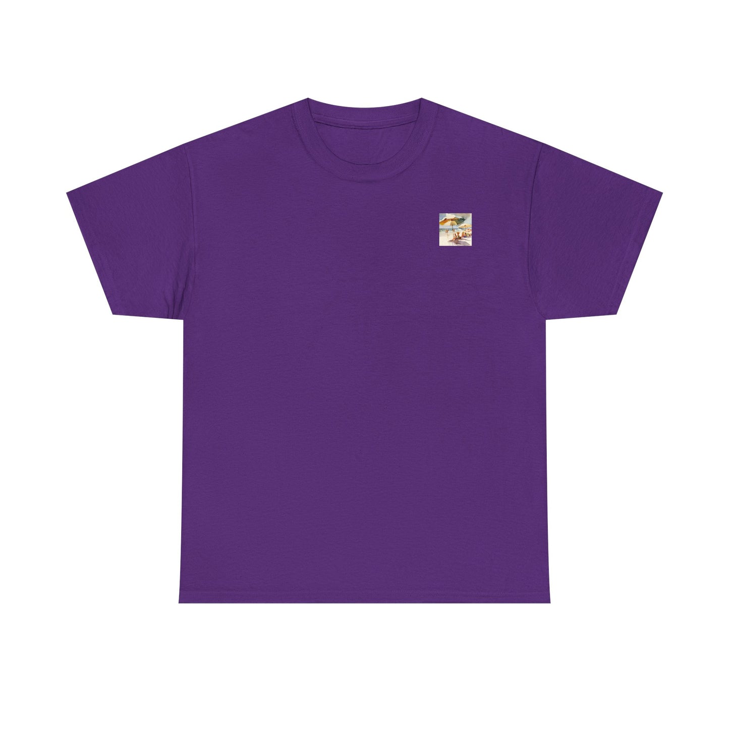 At the Beach   Amazing Unisex Heavy Cotton Short Sleeve Tee Shirts!