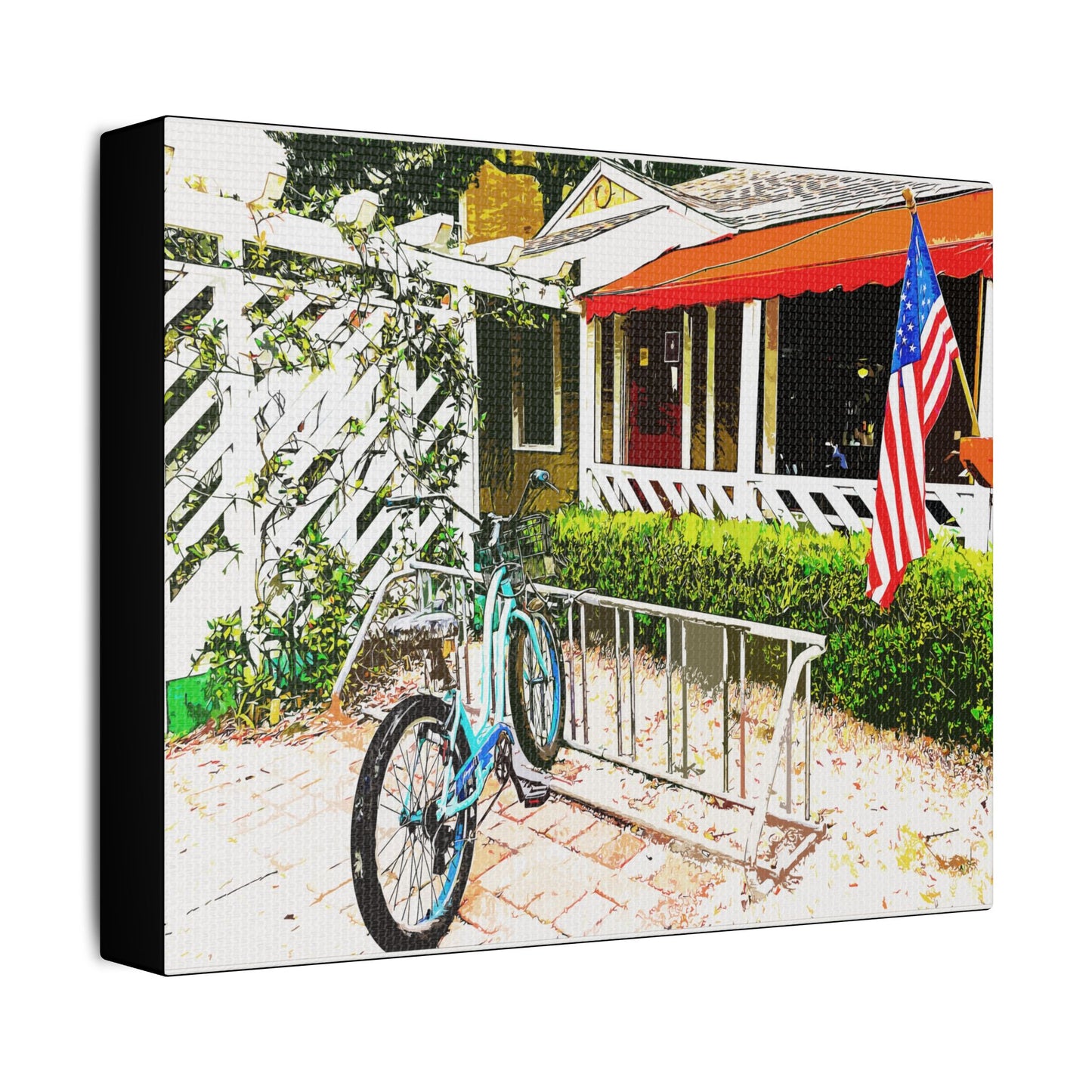 Weekend Holiday- Art- Gallery Wrapped- Satin Stretched Canvas Gallery Wraps - No Frame Needed