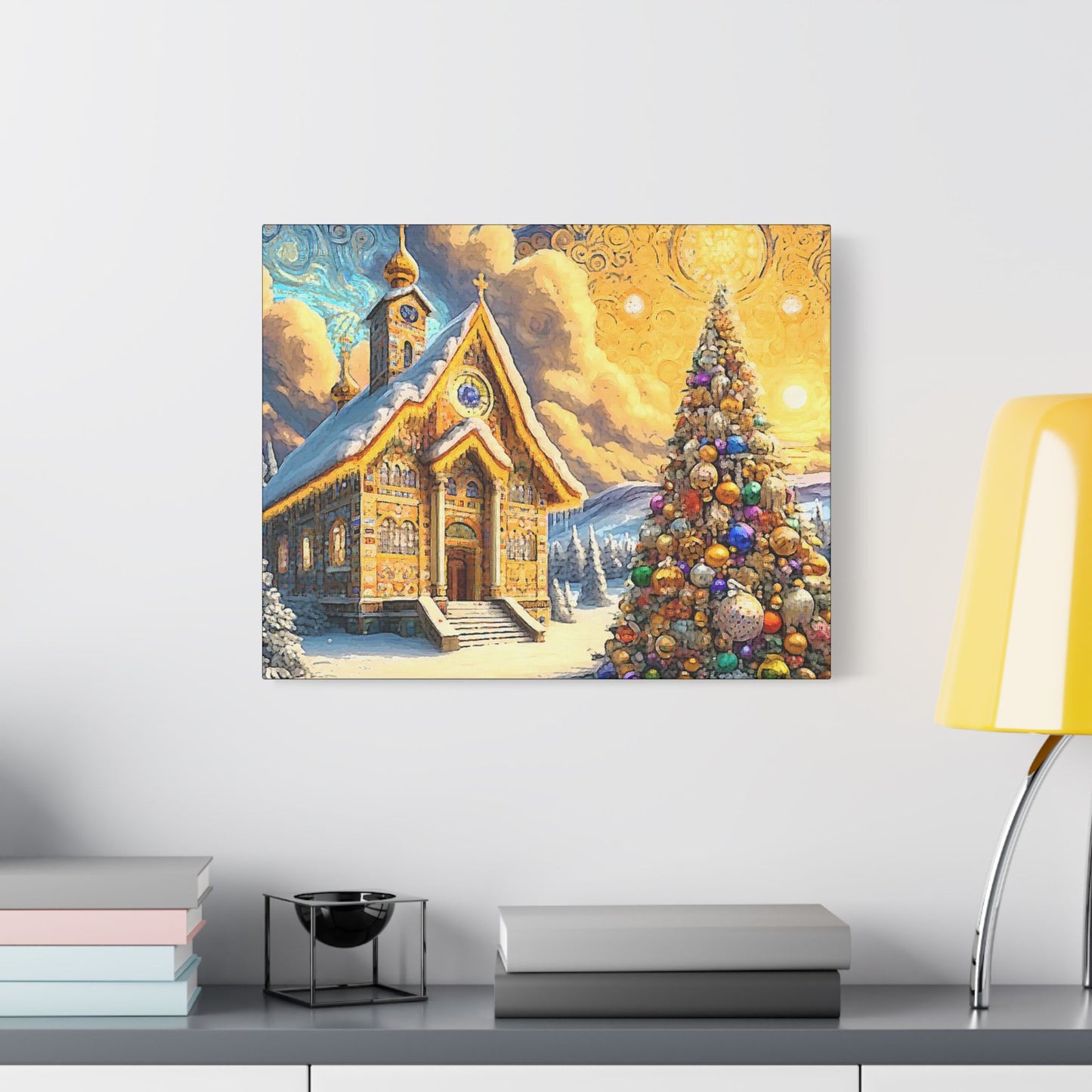 Christmas Magic- Art- Gallery Wrapped- Satin Stretched Canvas Gallery Wraps - No Frame Needed