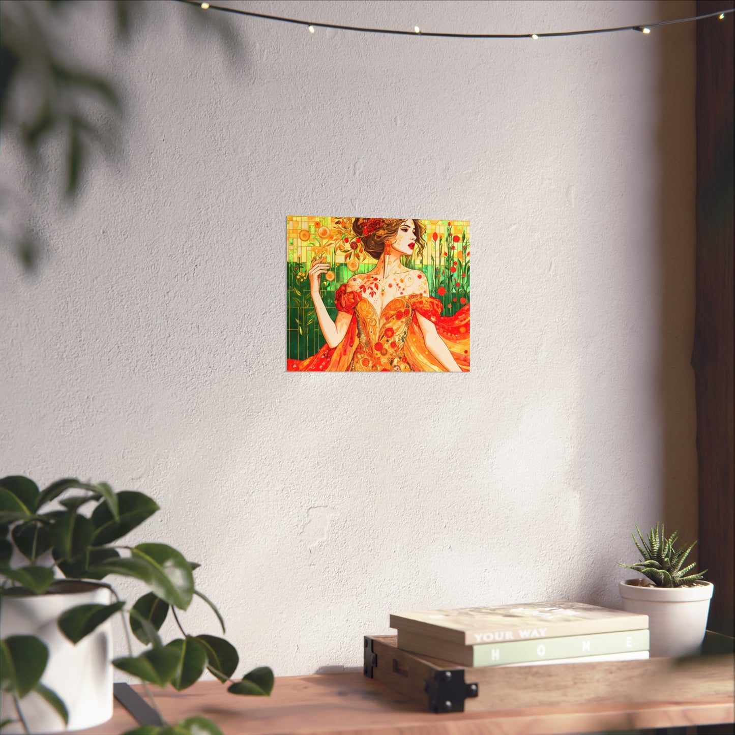 Autumn Queen Art- Giclée Technique Fine Art Posters- No Frame