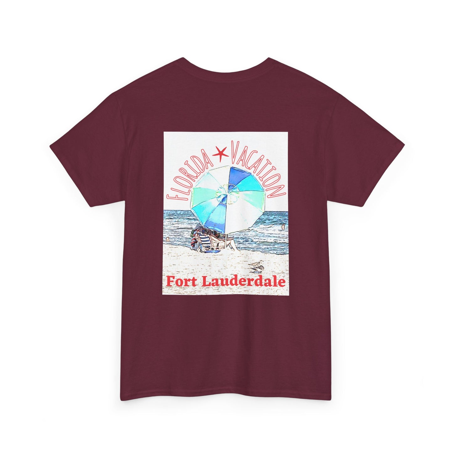 Florida Vacation Fort Lauderdale - Amazing Unisex Heavy Cotton Short Sleeve Tee Shirts!
