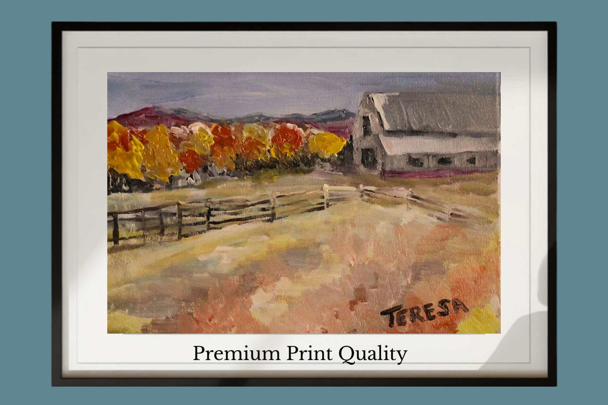 Harvest Farm- Giclee Paper- Wood- Metal- Canvas