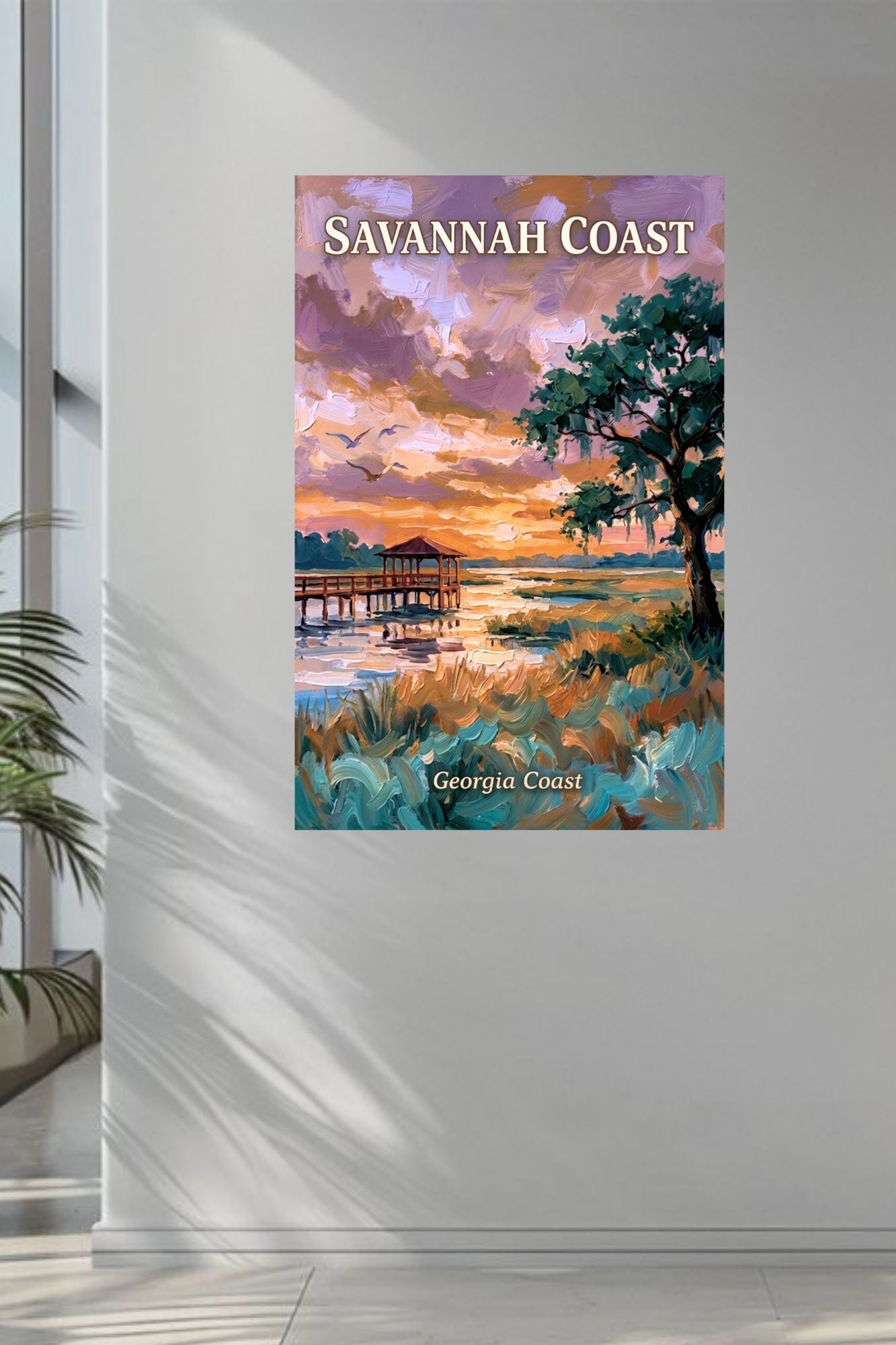 Savannah Coast At Sunset| Georgia Print| Lowlands Art| Giclee Paper- Wood- Metal- Canvas