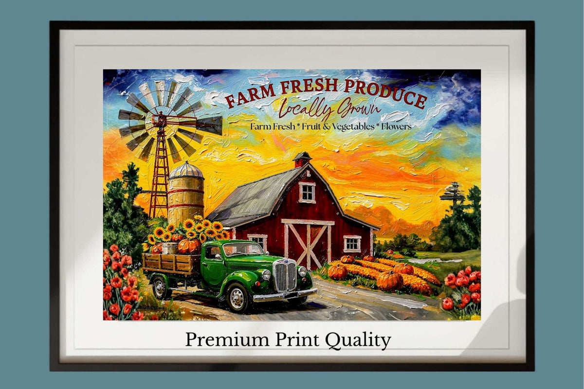 Fresh Grown Produce| Art Prints and Canvases. Giclee Paper- Wood-Metal- Canvas