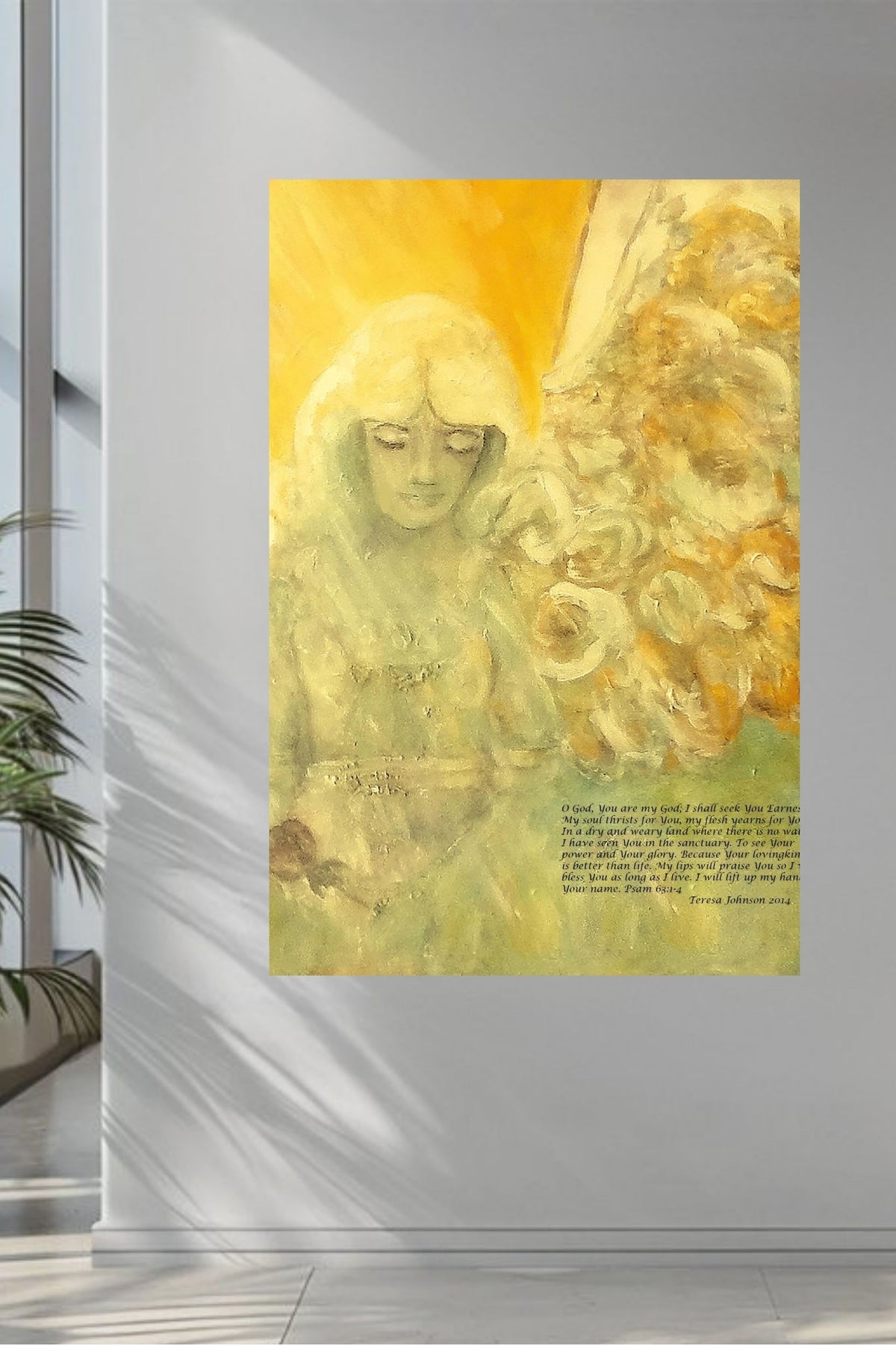 Angels Watch Over Thee| Heavenly Art| Inspiration| Print, Wood, Metal or Canvas- Heaven Being sent by God - Art by Teresa Johnson