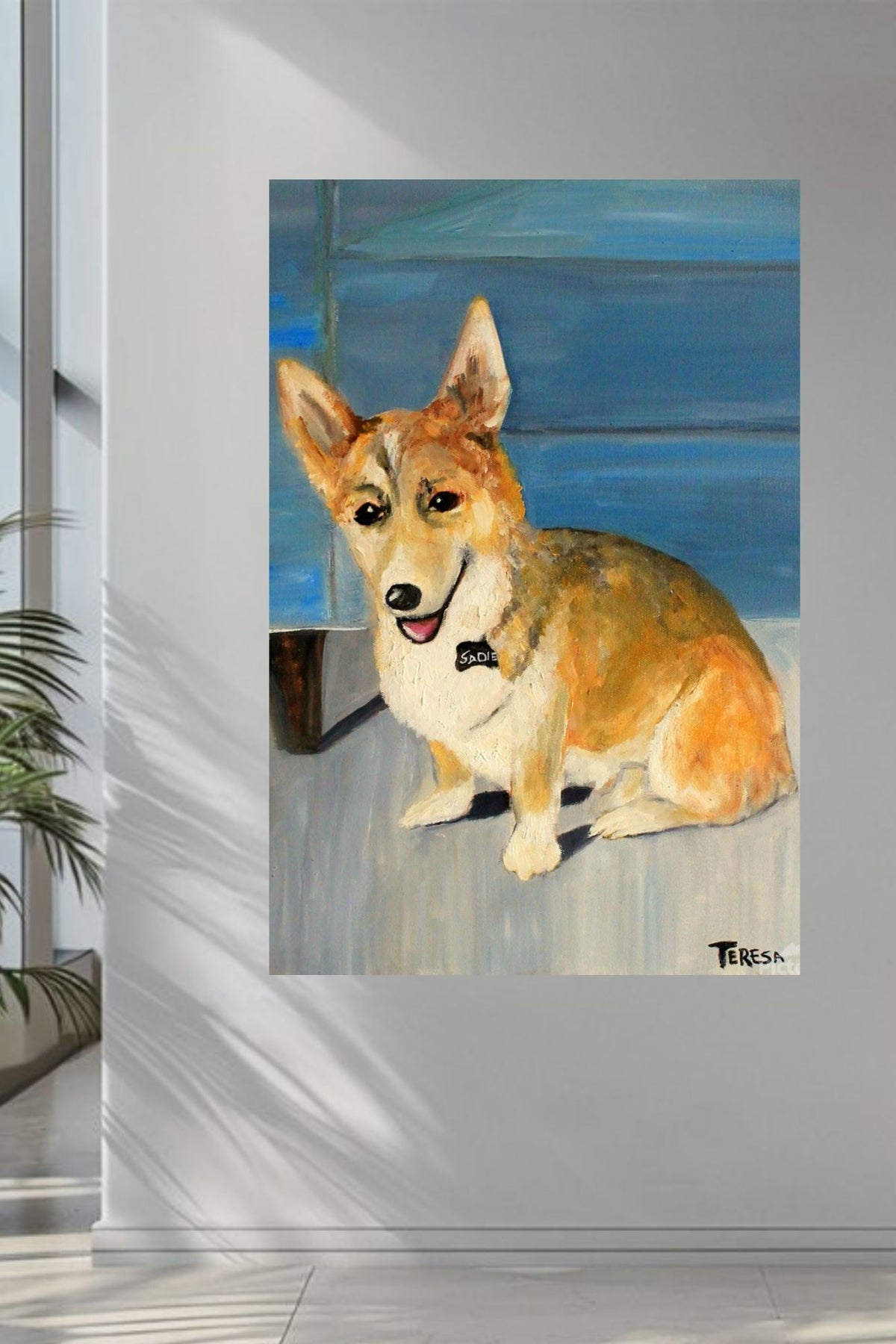 Welsh Corgi Dog | Country Farm Animal Art | Original Painting Print | Giclée Paper • Canvas • Wood • Metal