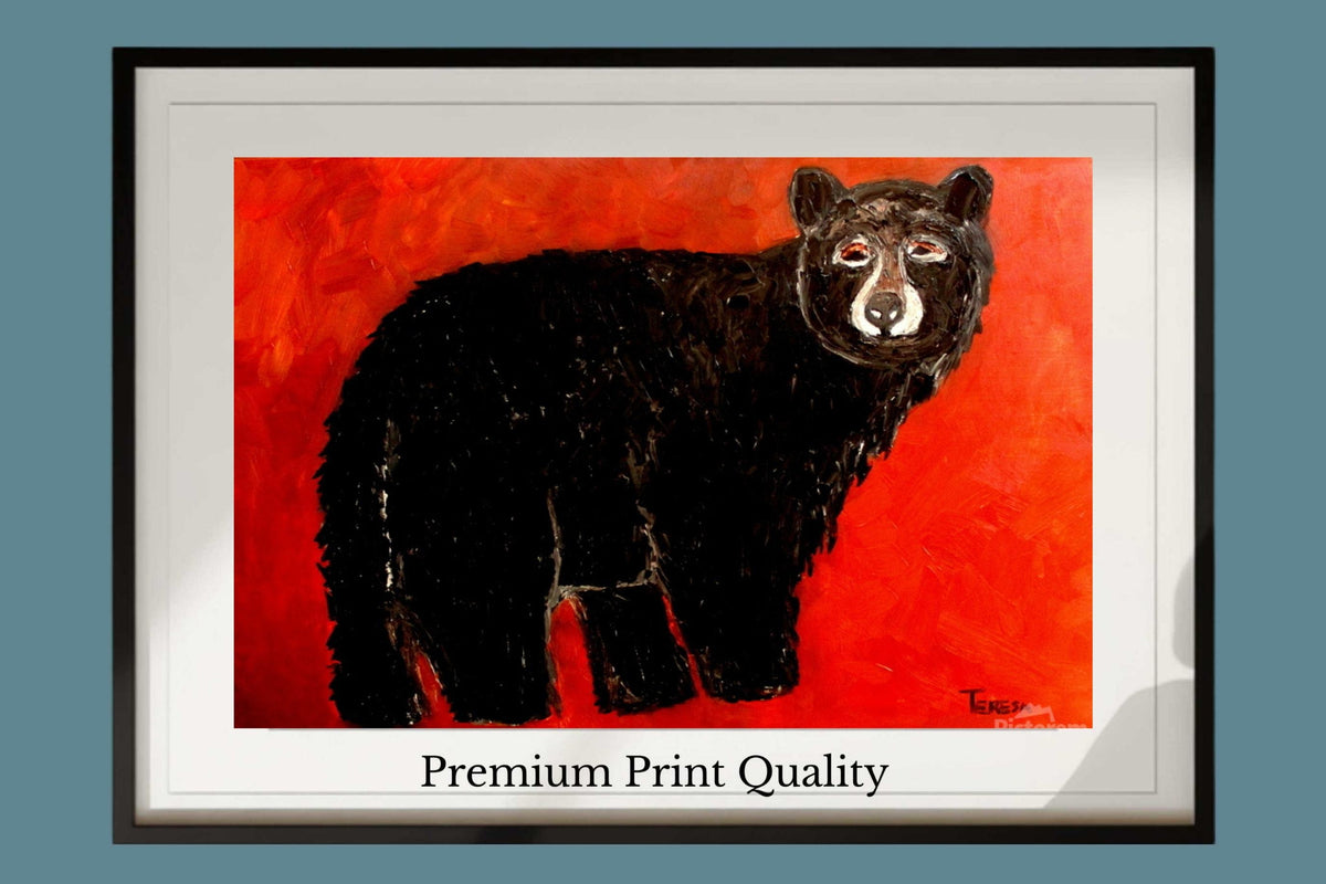 Black Mountain Bear| Animal Art| Prints, Canvas, Wood, or Metal Art