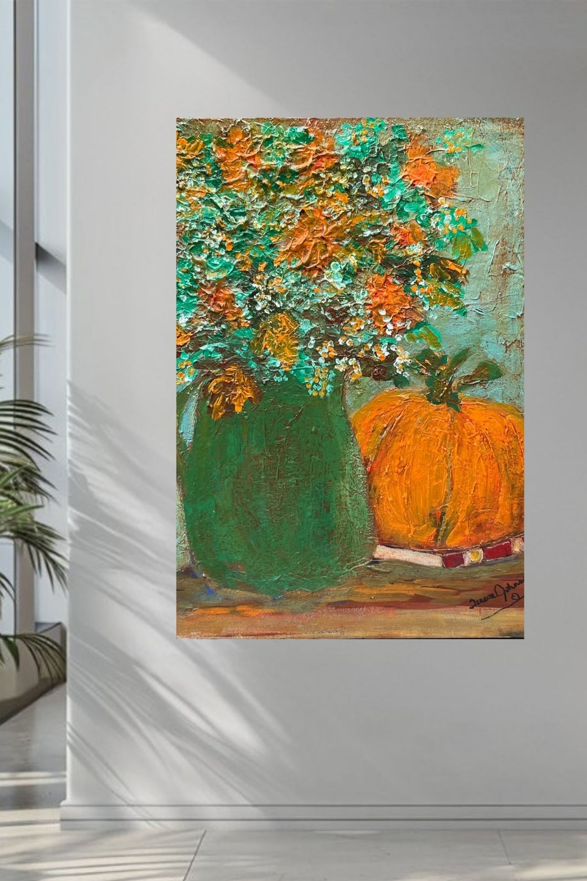 Autumn Wildflower Bouquet-Giclee Paper- Wood- Metal- Canvas