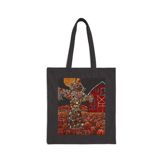 "Scary Scarecrow" Stylish Cotton Canvas Tote Bag