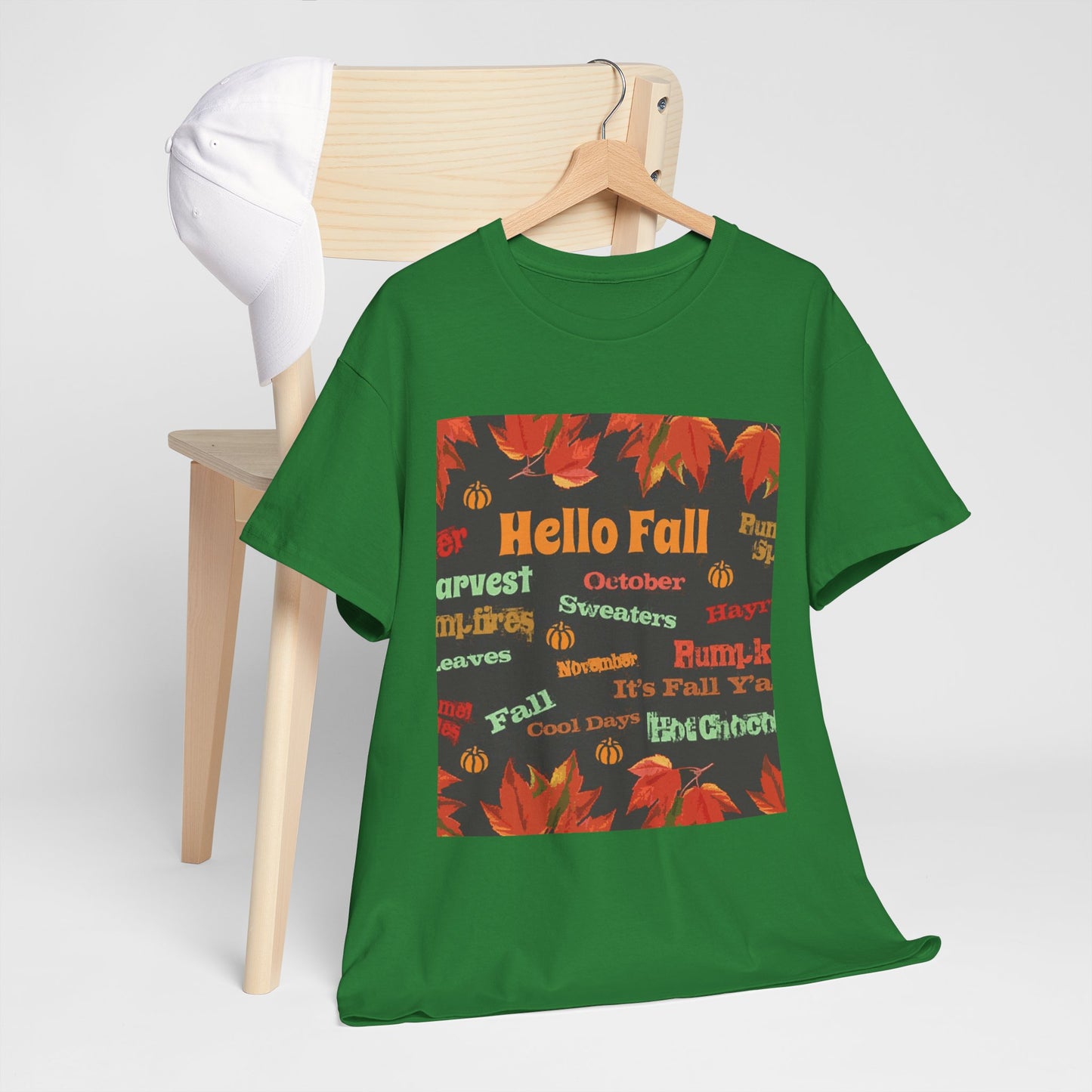 Hello Fall - Amazing Unisex Heavy Cotton Short Sleeve Tee Shirts!
