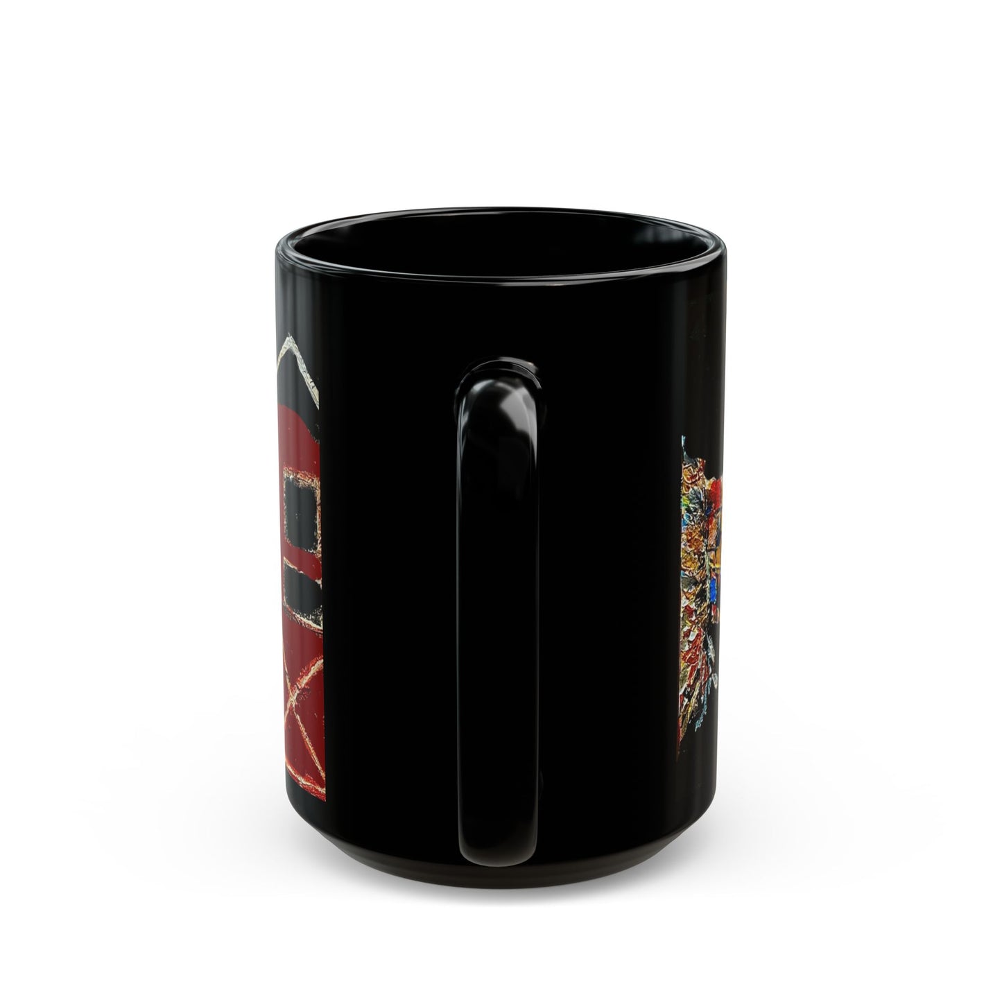 Scary Scarecrow - 11 oz or 15 oz Ceramic Black Mugs