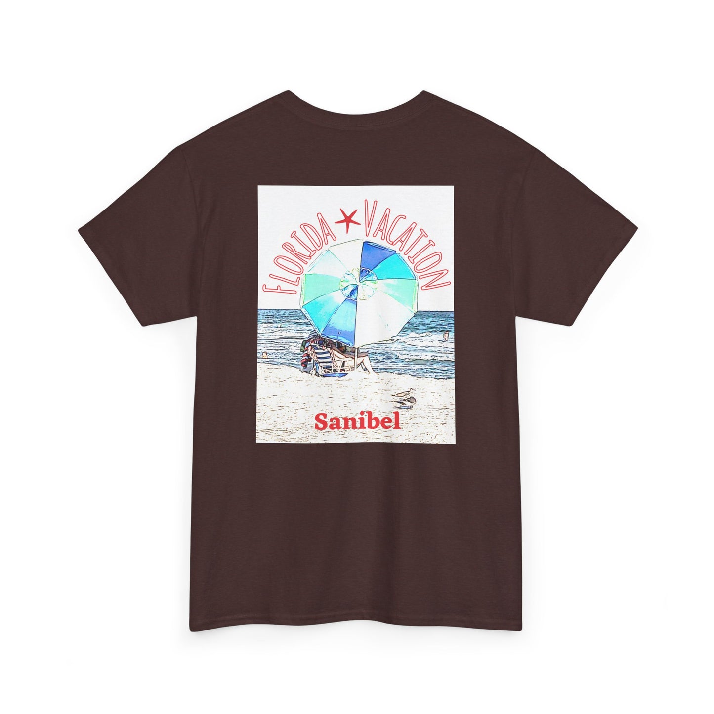 Florida Vacation Sanibel - Amazing Unisex Heavy Cotton Short Sleeve Tee Shirts!