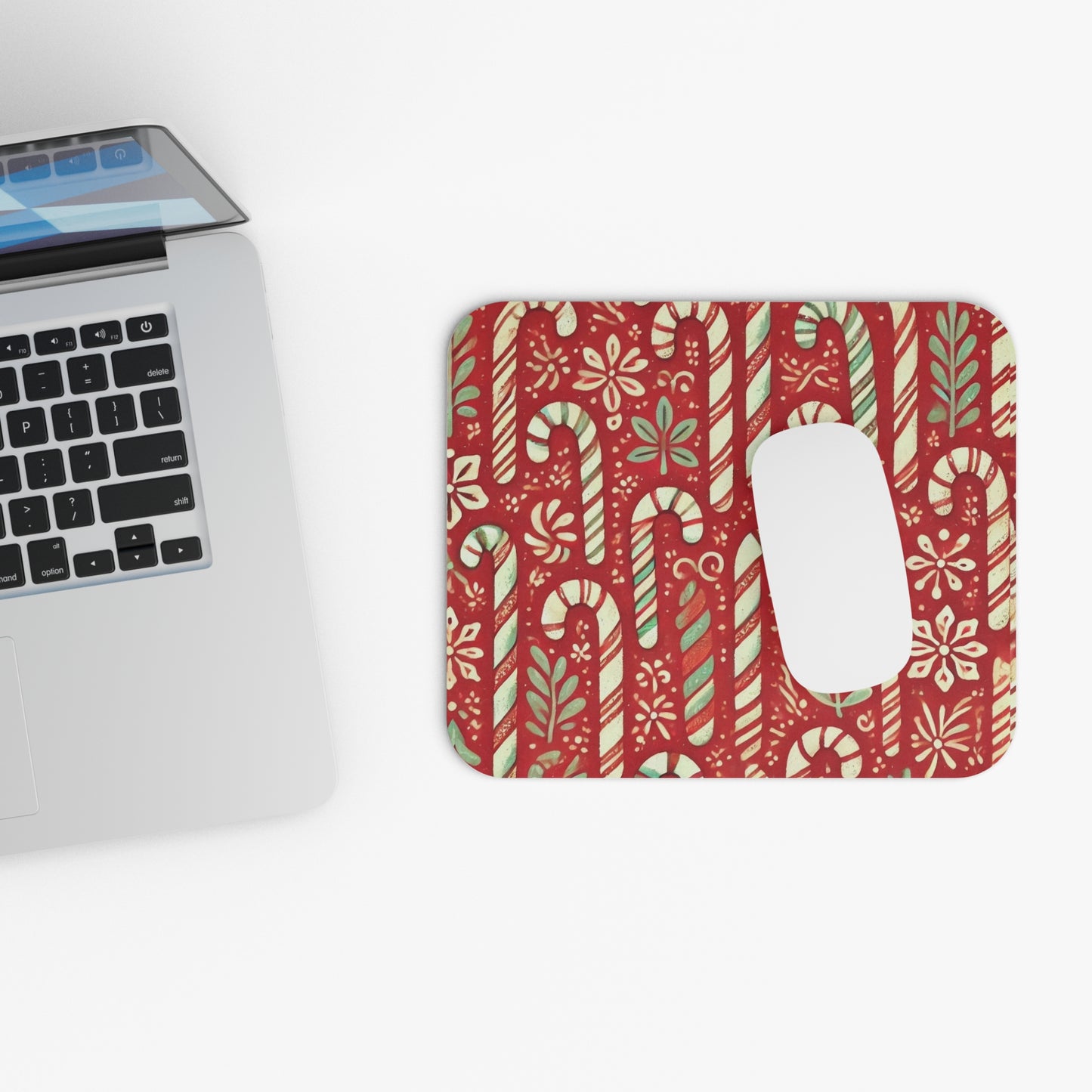 Primitive Candy Cane Mousepad