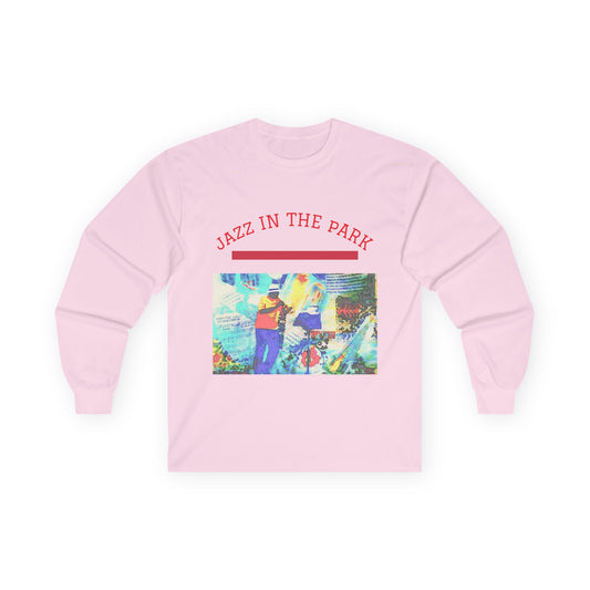 "Jazz in the Park" Long Sleeve Casual Unisex Tee Shirt