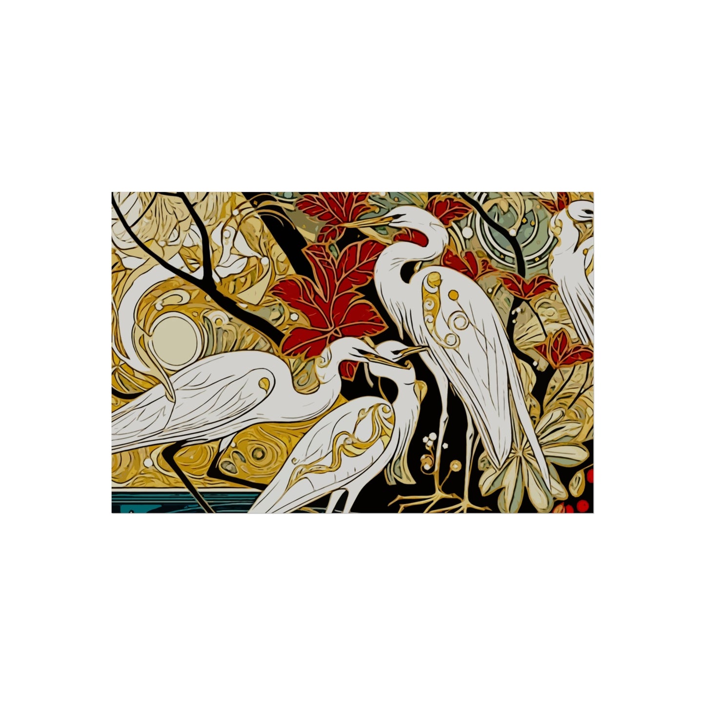 Gorgeous Birds- Art- Giclée Technique Fine Art Posters- No Frame