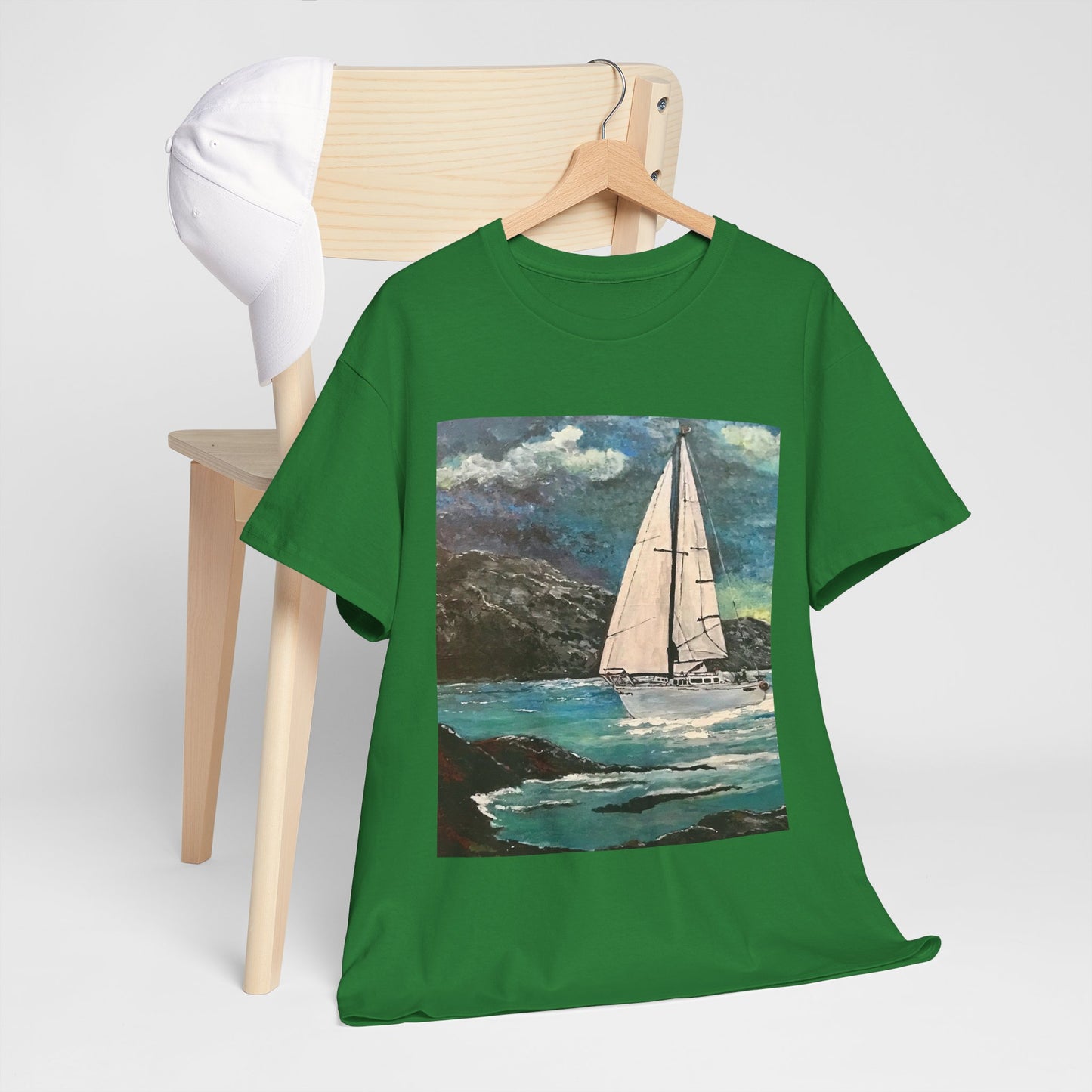 Tropical Sailing - Amazing Unisex Heavy Cotton Short Sleeve Tee Shirts!