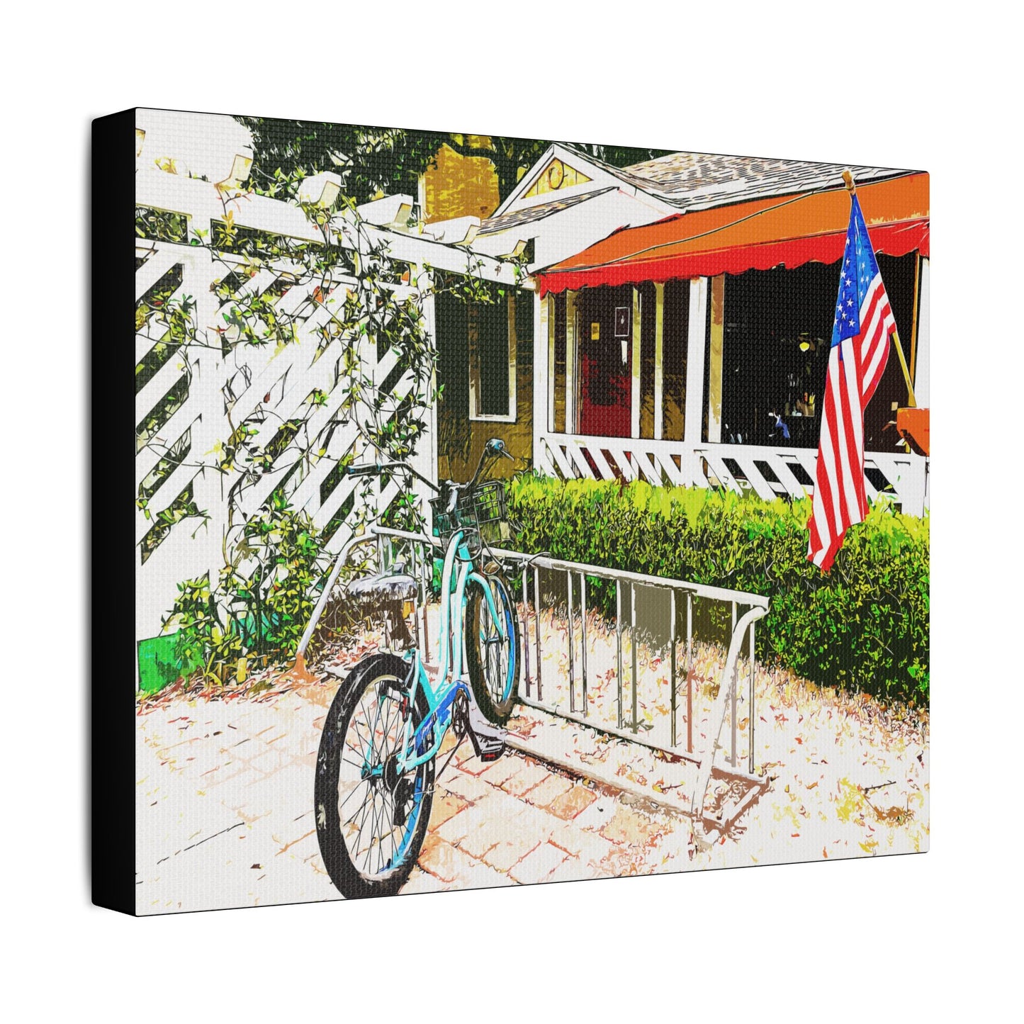 Weekend Holiday- Art- Gallery Wrapped- Satin Stretched Canvas Gallery Wraps - No Frame Needed