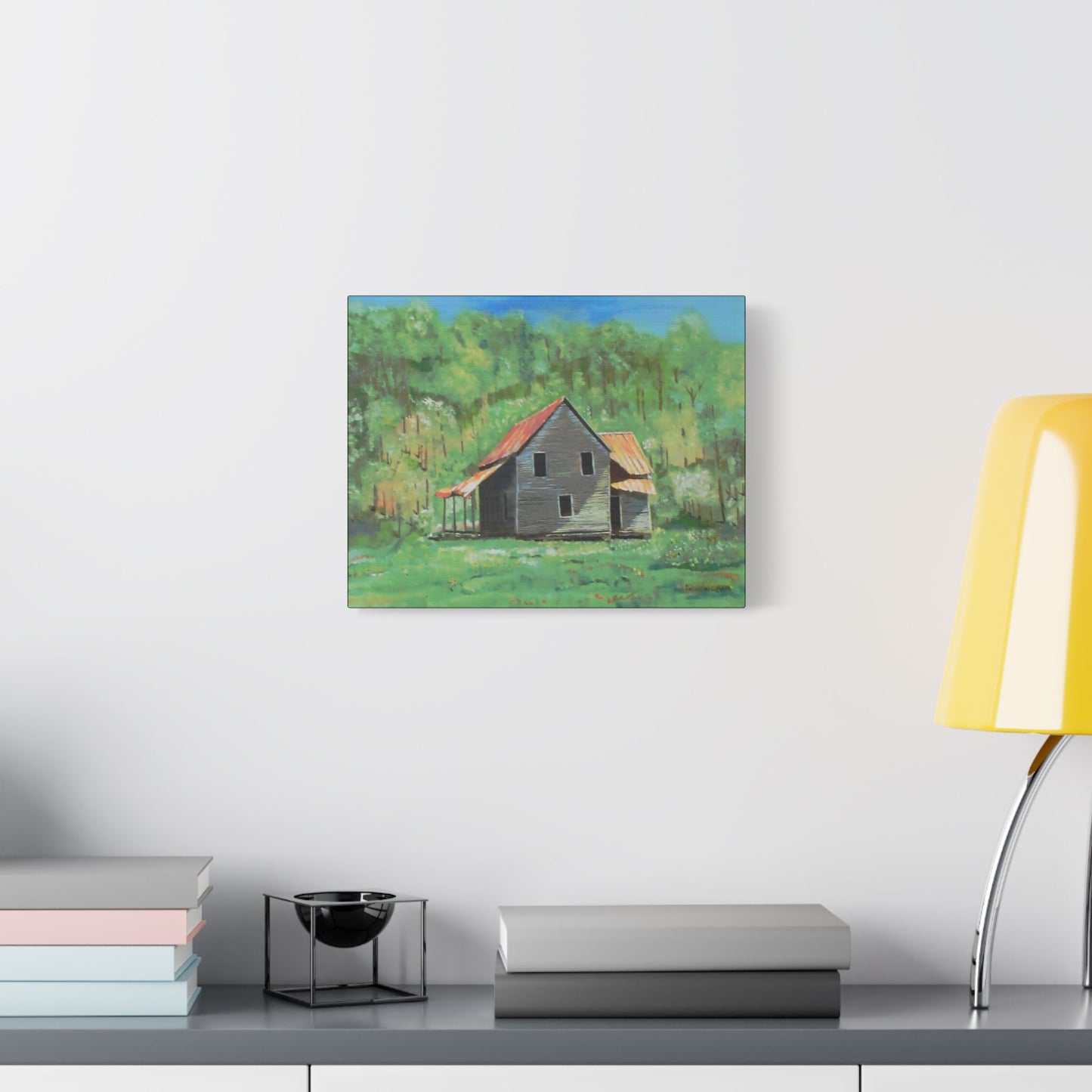 The Homeplace- Art- Gallery Wrapped- Satin Stretched Canvas Gallery Wraps - No Frame Needed