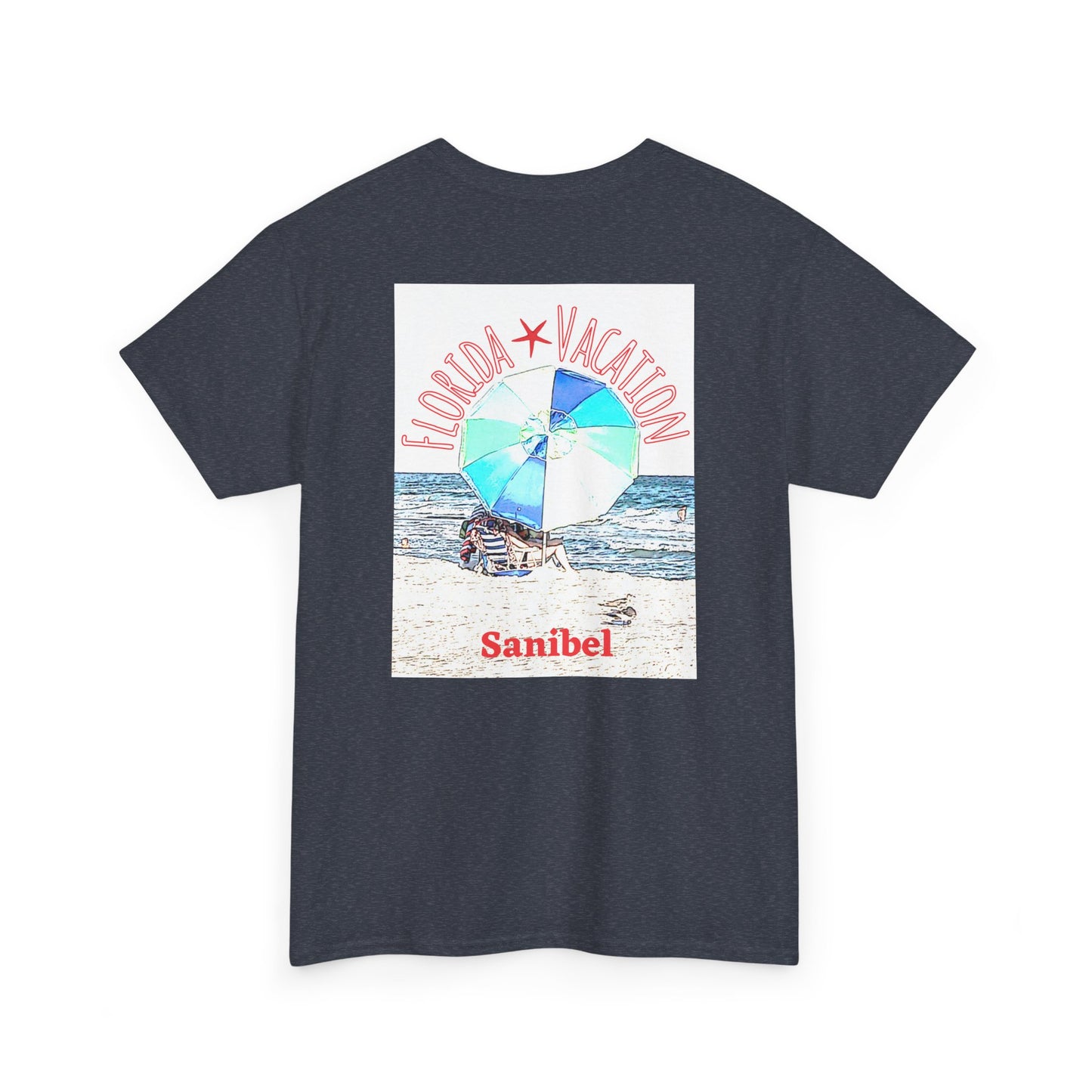Florida Vacation Sanibel - Amazing Unisex Heavy Cotton Short Sleeve Tee Shirts!