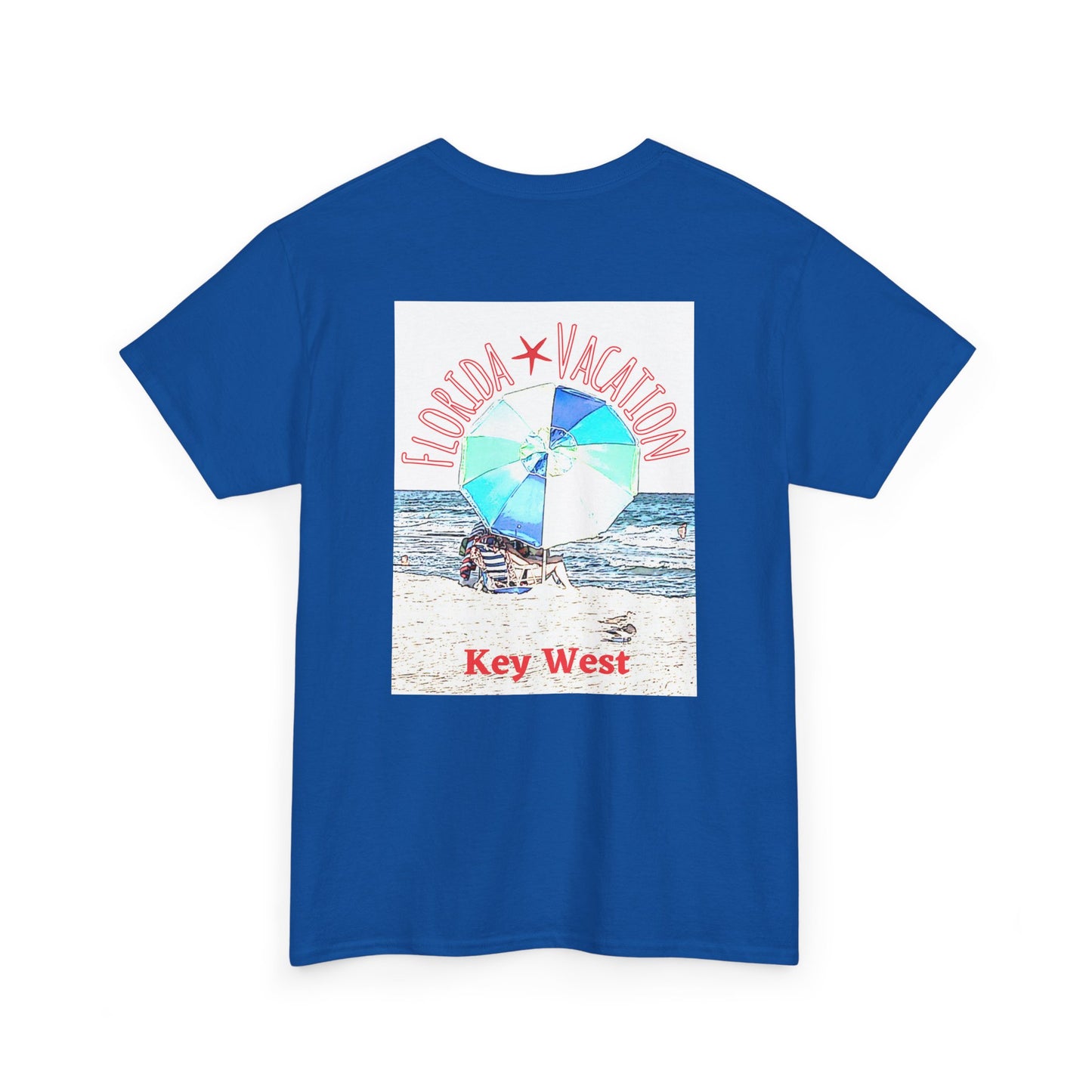 Florida Vacation Key West - Amazing Unisex Heavy Cotton Short Sleeve Tee Shirts!