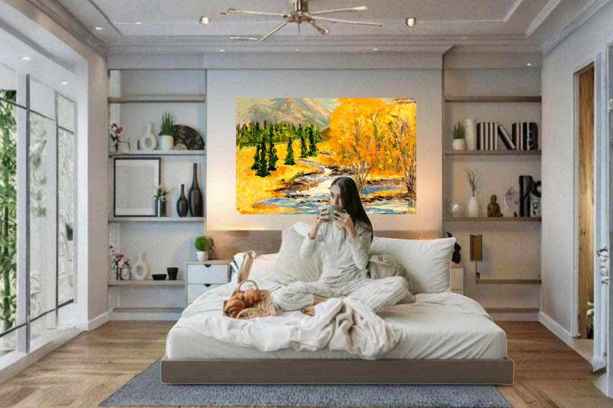 Colorado Morning | Rocky Mountain Landscape | Print of Original Teresa Johnson Painting| Giclee Paper- Wood- Metal- Canvas