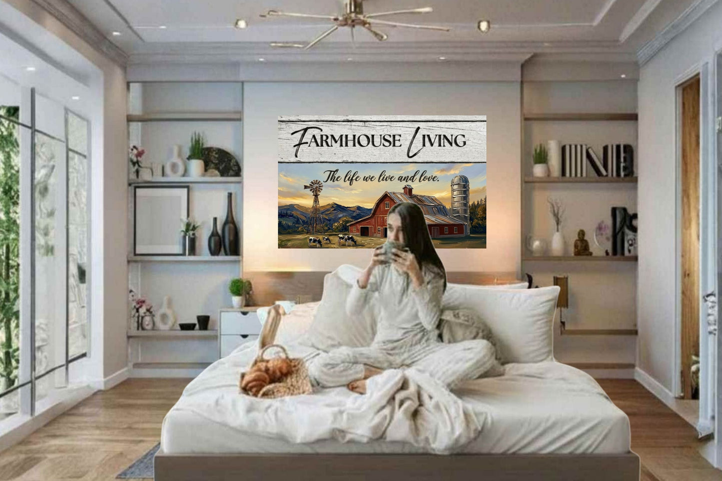 Farmhouse Living| The Life We Love And Live| Prints on Paper- Canvas- Wood- Metal  Panels