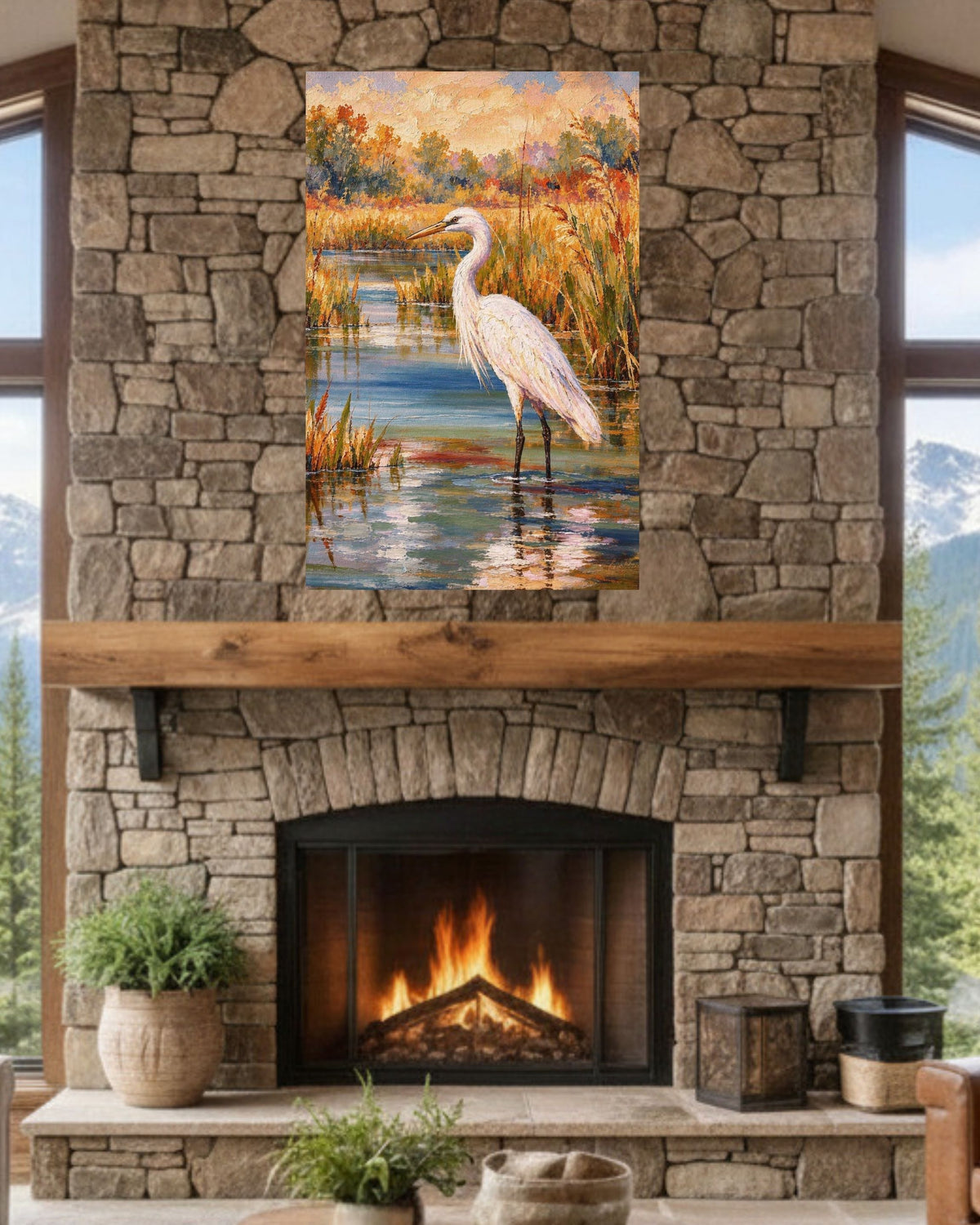 Glory Egret| Birds. Prints, Canvas, Wood, or Metal Art