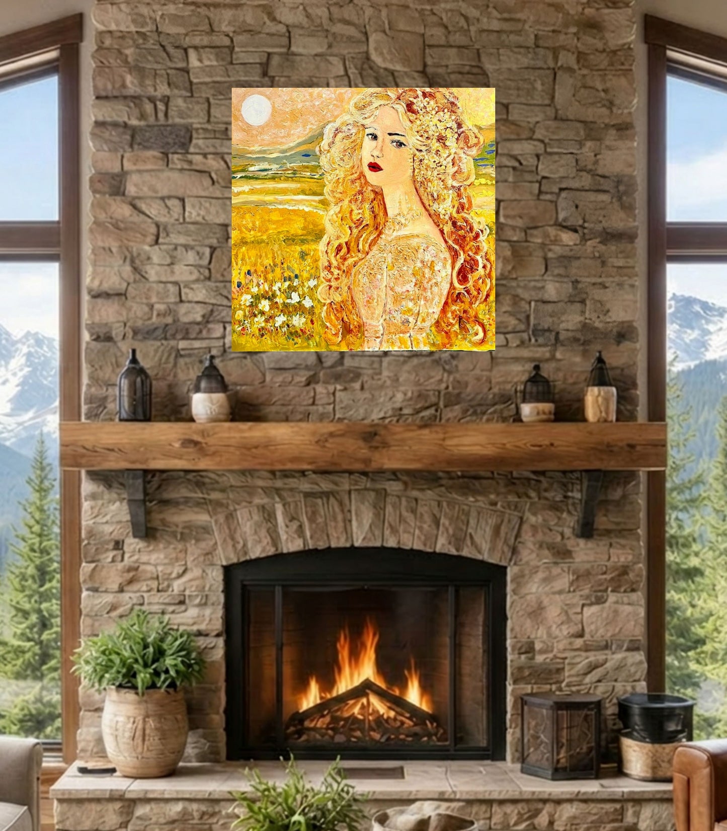 The Queen of Summer- Art Giclee Paper- Wood- Metal- Canvas