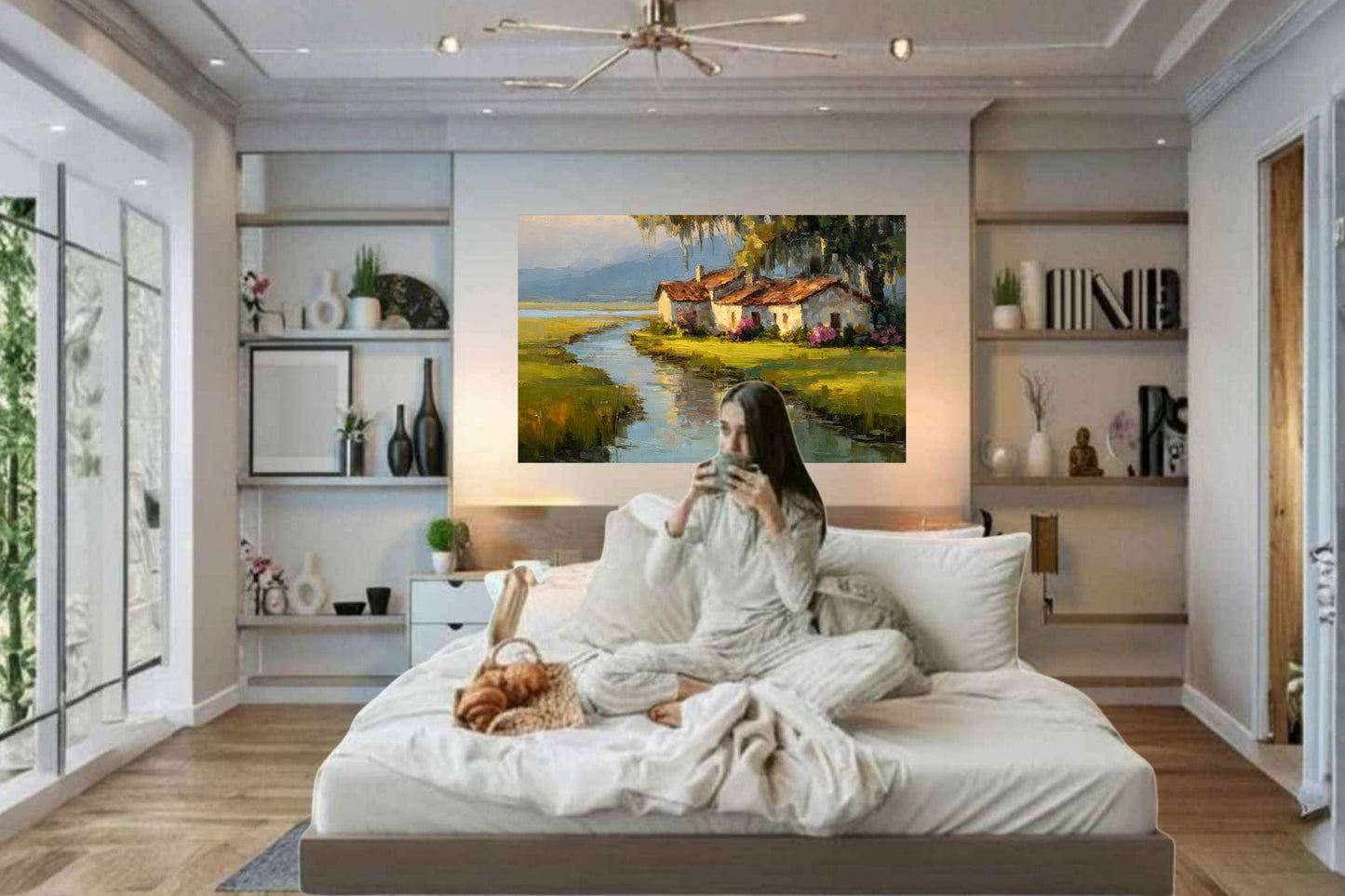 Spanish Moss Cottage |Impressionist Print| Lowcountry Marsh Print| Southern Coastal Wall Art| Giclée on Canvas, Wood, Metal & Fine Art Paper