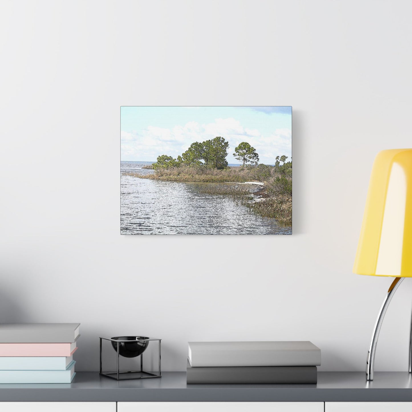 Going Coastal Florida Art- Gallery Wrapped- Satin Stretched Canvas Gallery Wraps - No Frame Needed