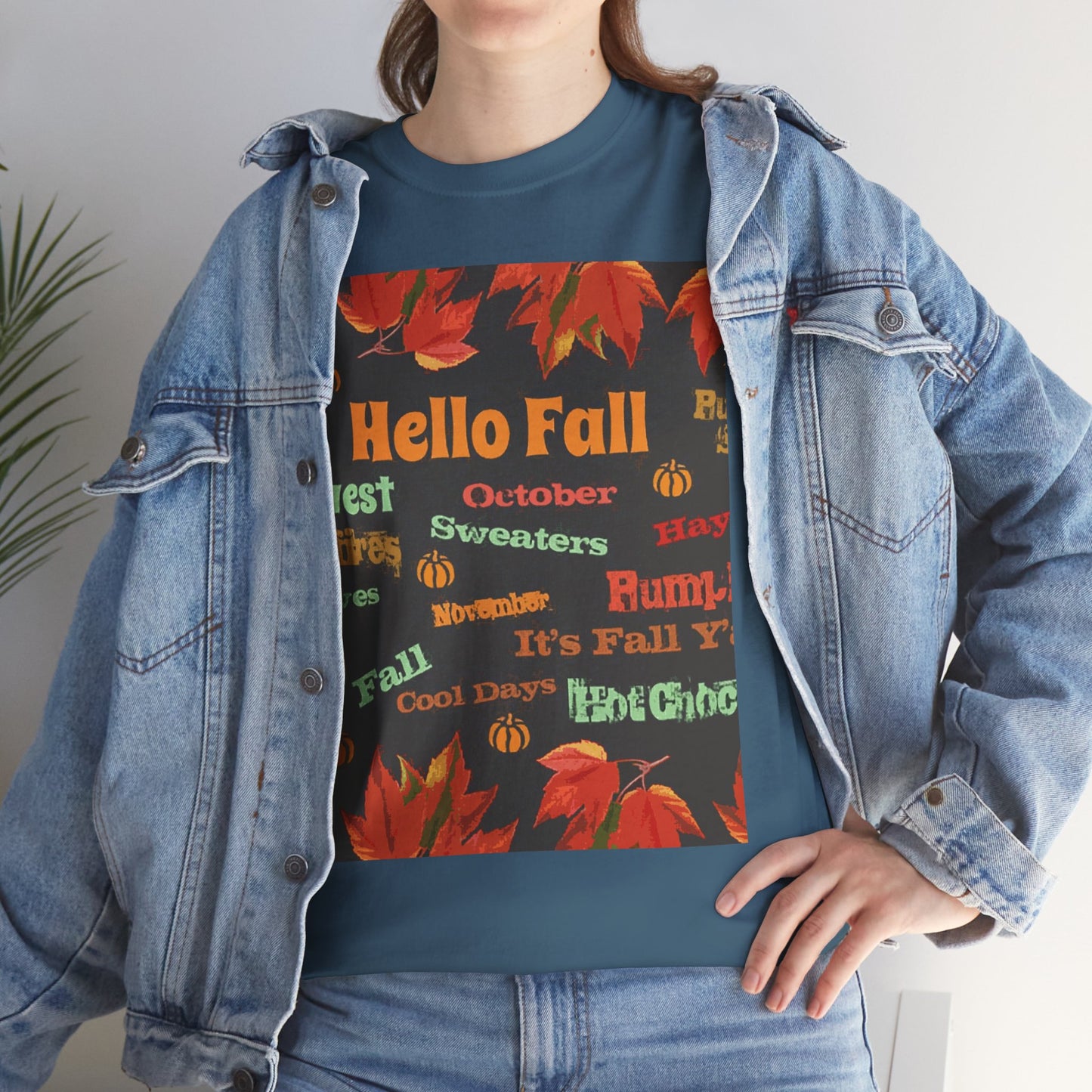 Hello Fall -Amazing Unisex Heavy Cotton Short Sleeve Tee Shirts!