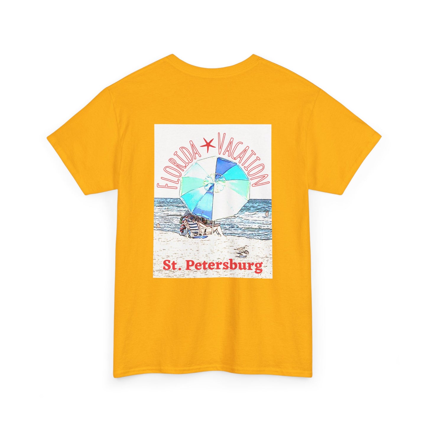 Florida Vacation St. Peterburg - Amazing Unisex Heavy Cotton Short Sleeve Tee Shirts!