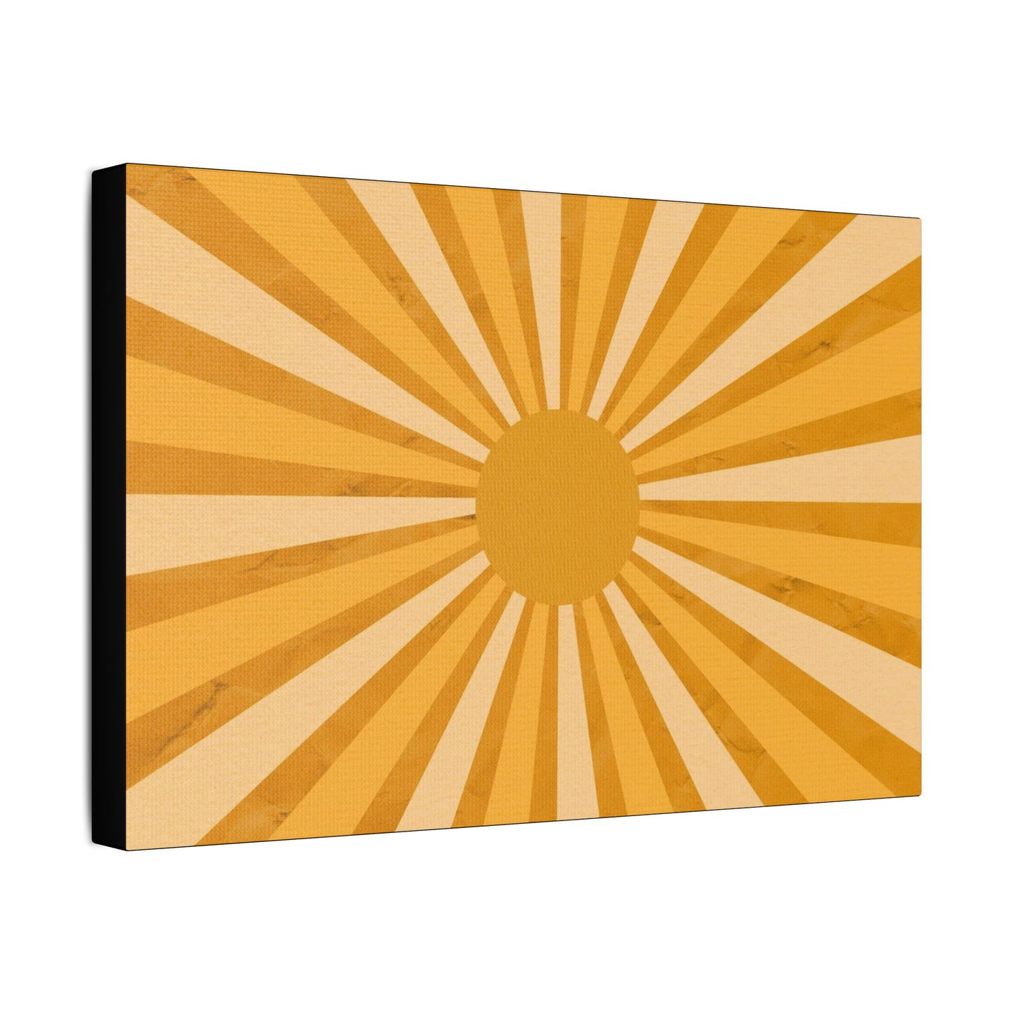 Retro Sun Art- Gallery Wrapped- Satin Stretched Canvas Gallery Wraps - No Frame Needed