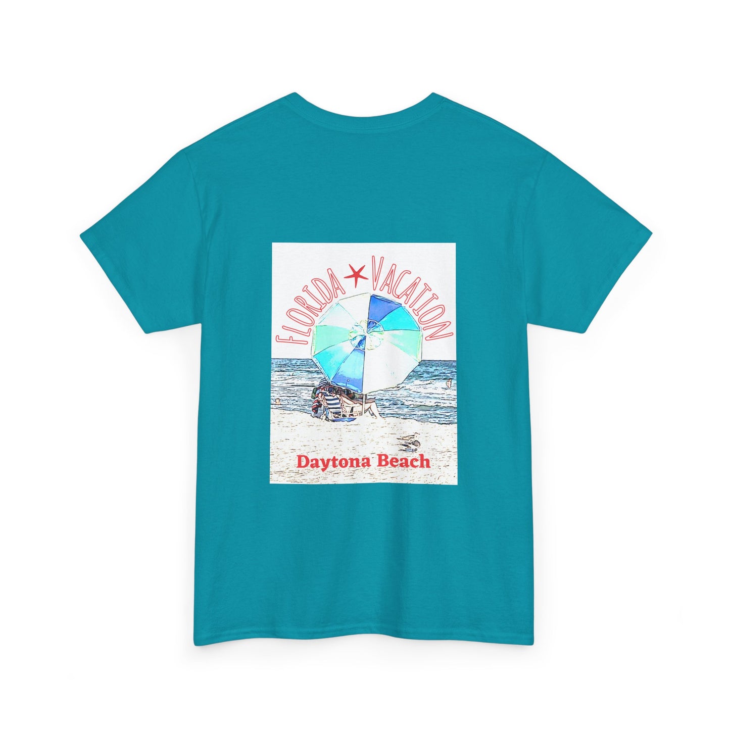 Florida Vacation Daytona Beach - Amazing Quality Unisex Heavy Cotton Short Sleeve Tee Shirts!