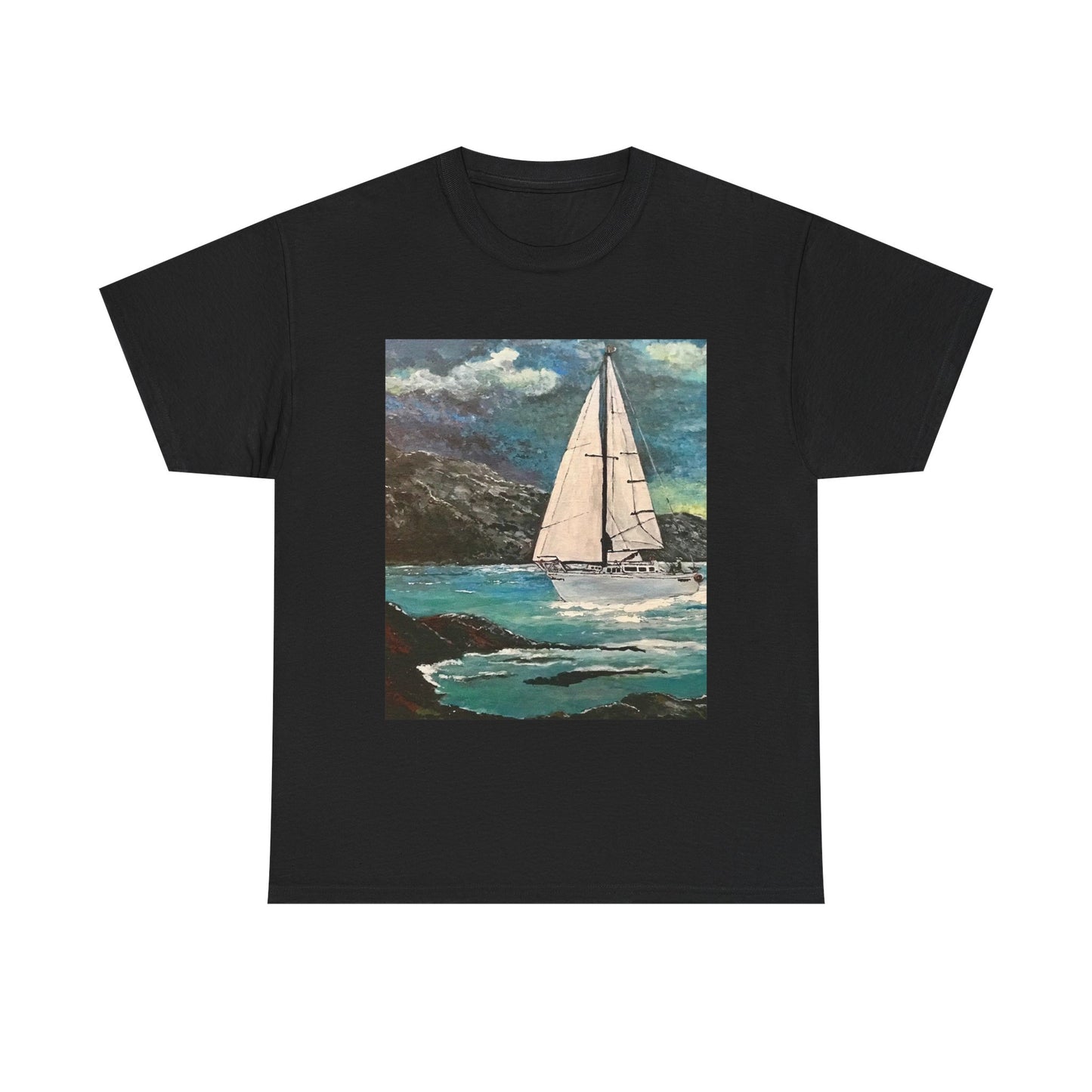 Tropical Sailing - Amazing Unisex Heavy Cotton Short Sleeve Tee Shirts!